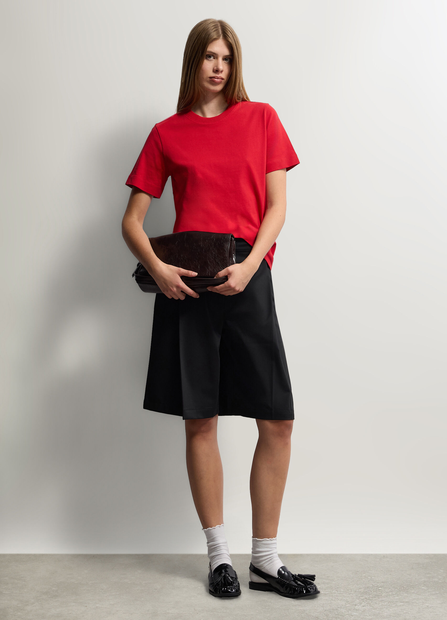 Bermuda Fit Regular misto viscosa stretch donna_0