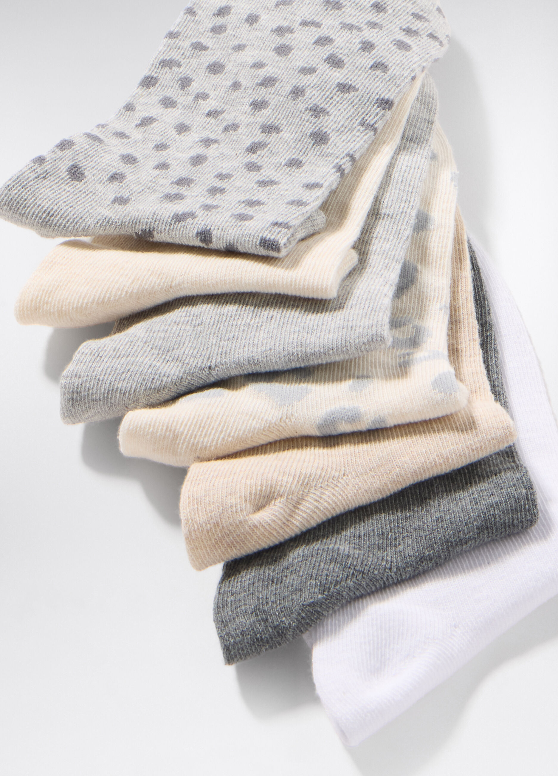 Pack 7 calze corte misto cotone donna_1