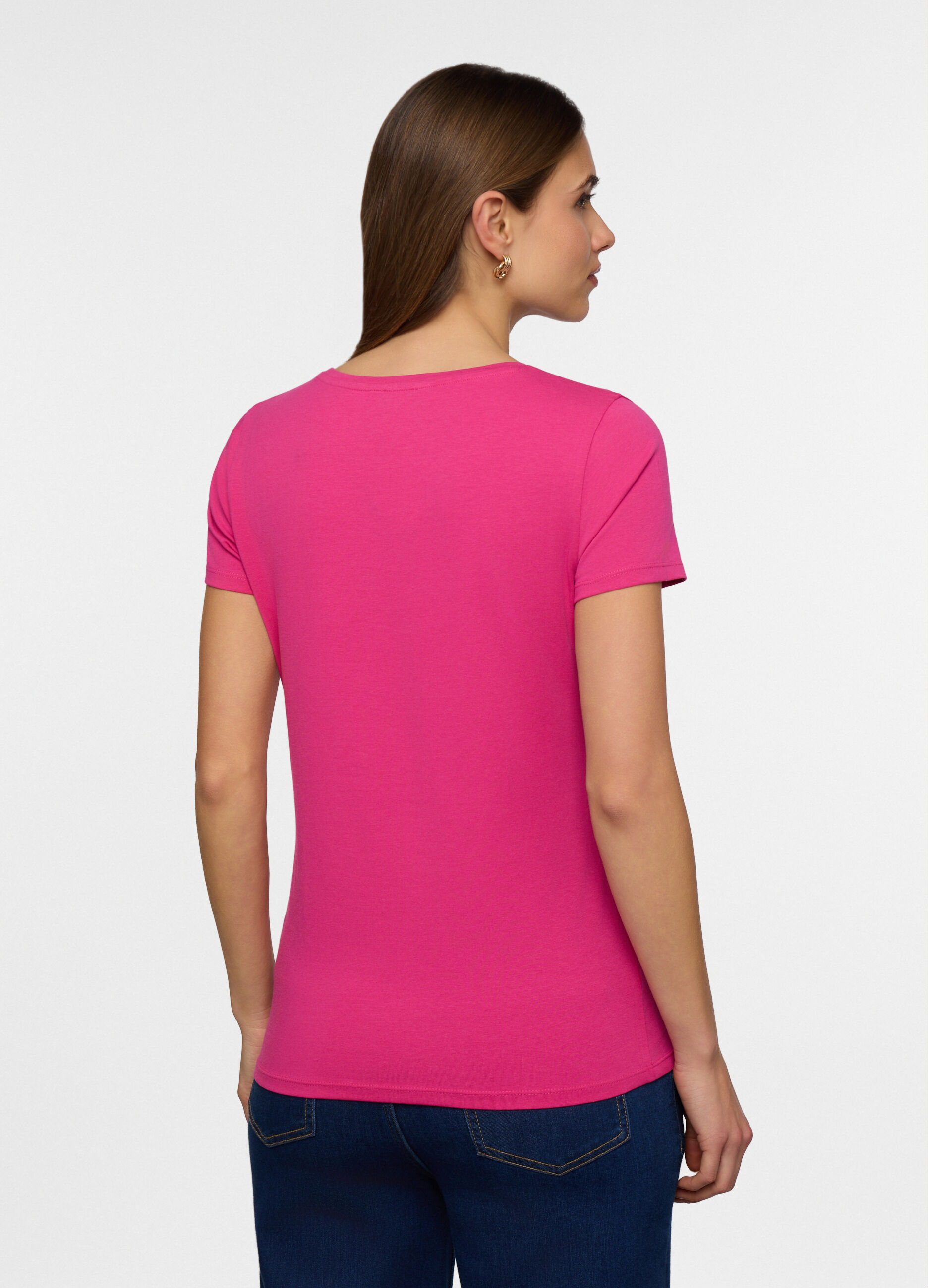 T-shirt girocollo donna_1