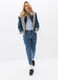 Pantaloni Slouchy Fit in denim di puro cotone donna_3