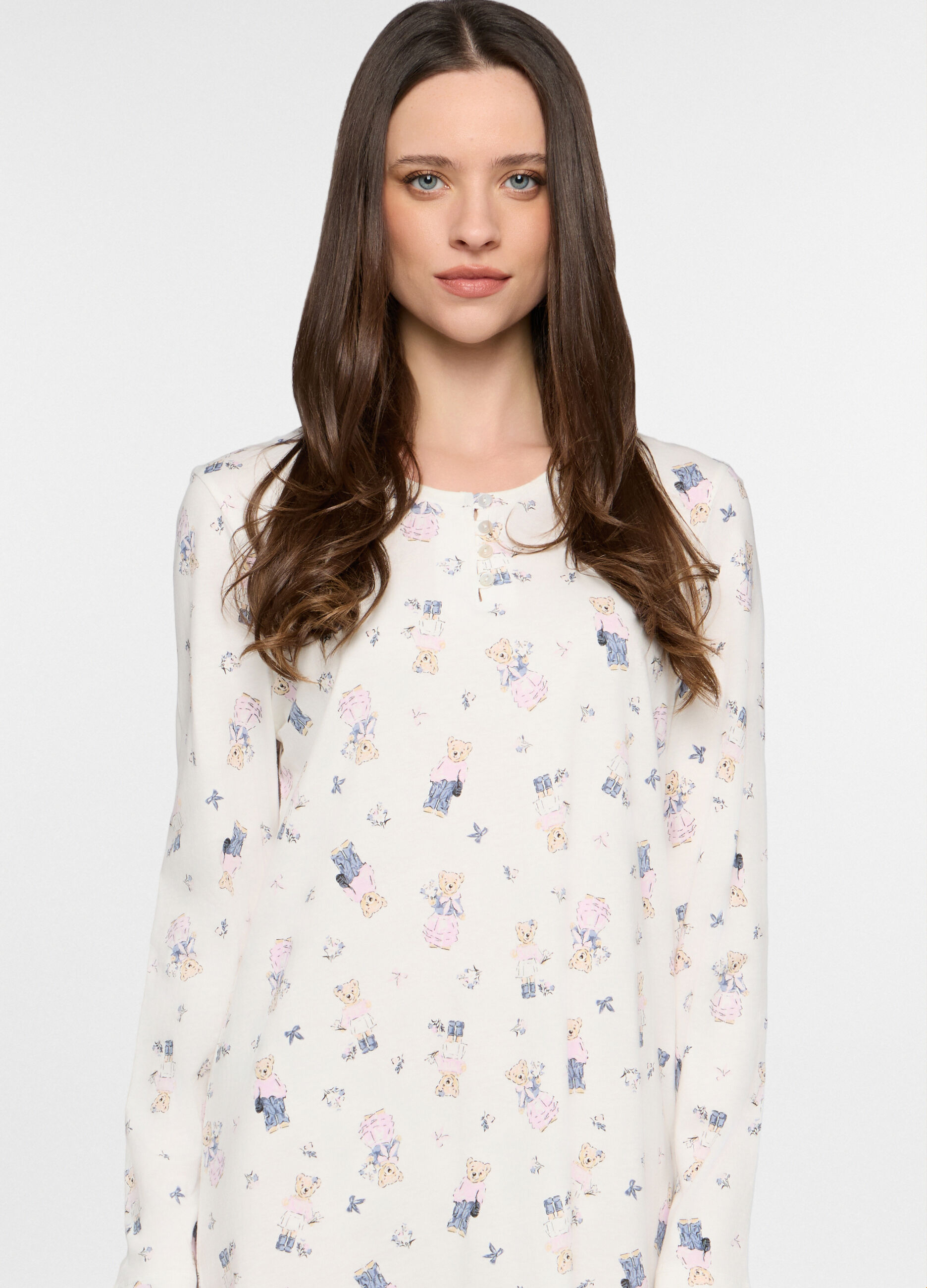 Camicia da notte in jersey donna_2