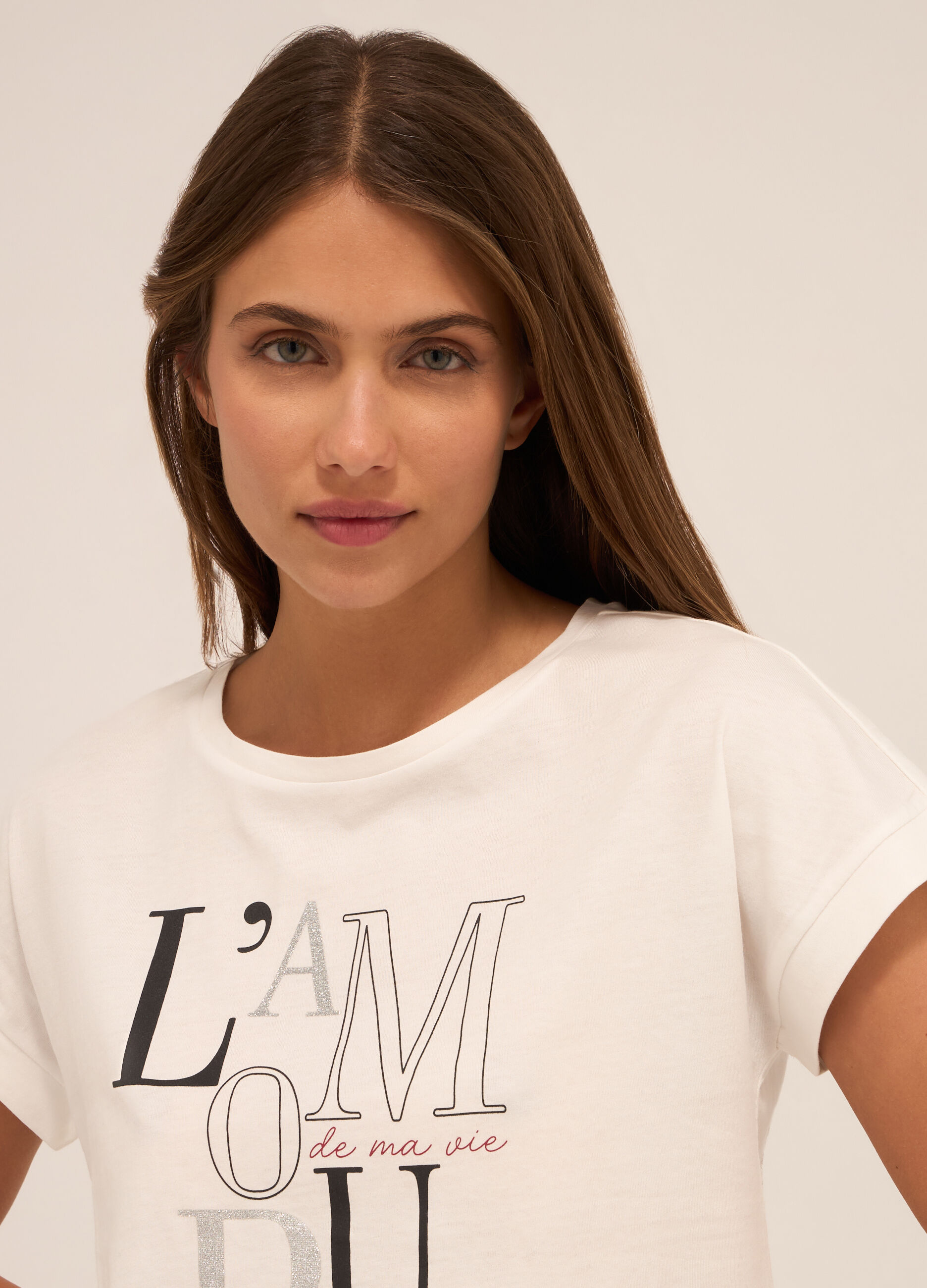 T-shirt in puro cotone donna_2