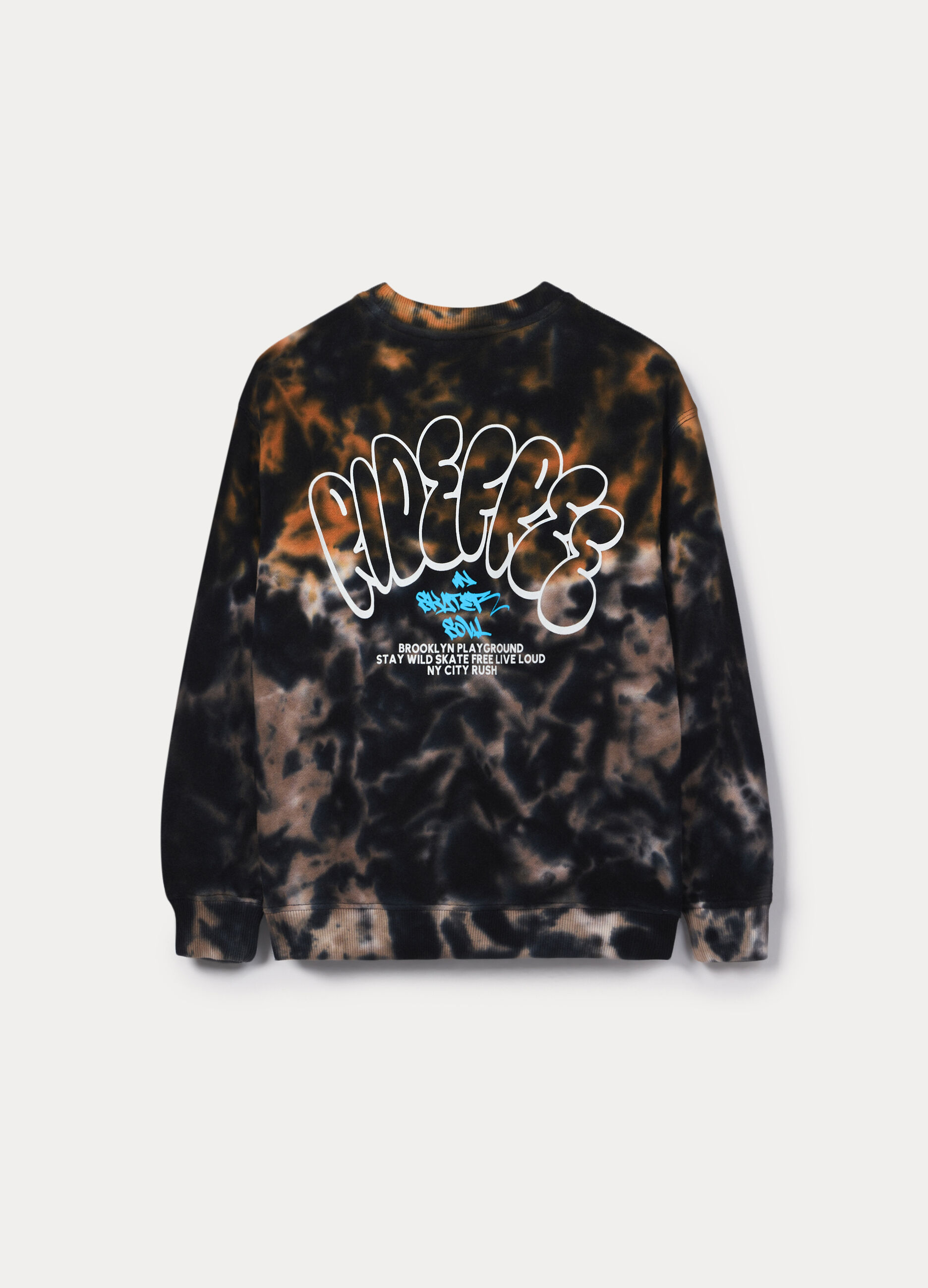 Felpa girocollo in french terry ragazzo_1