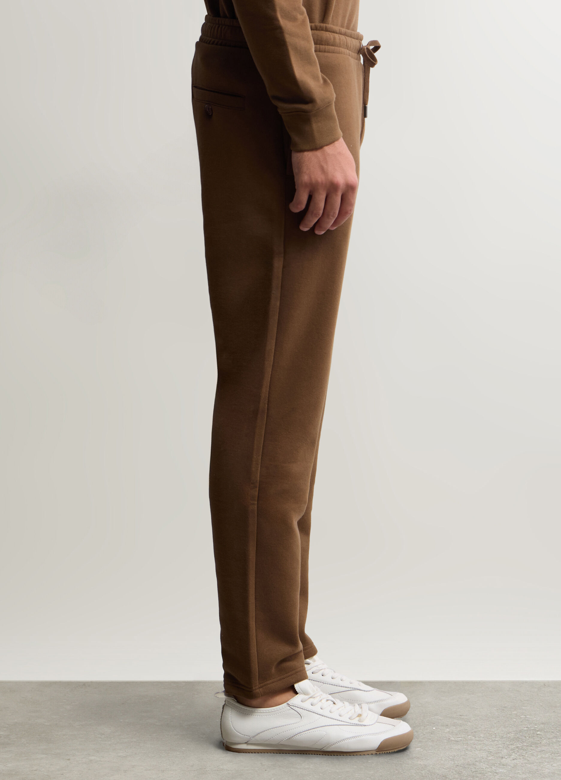 Jogger in felpa misto cotone uomo_1