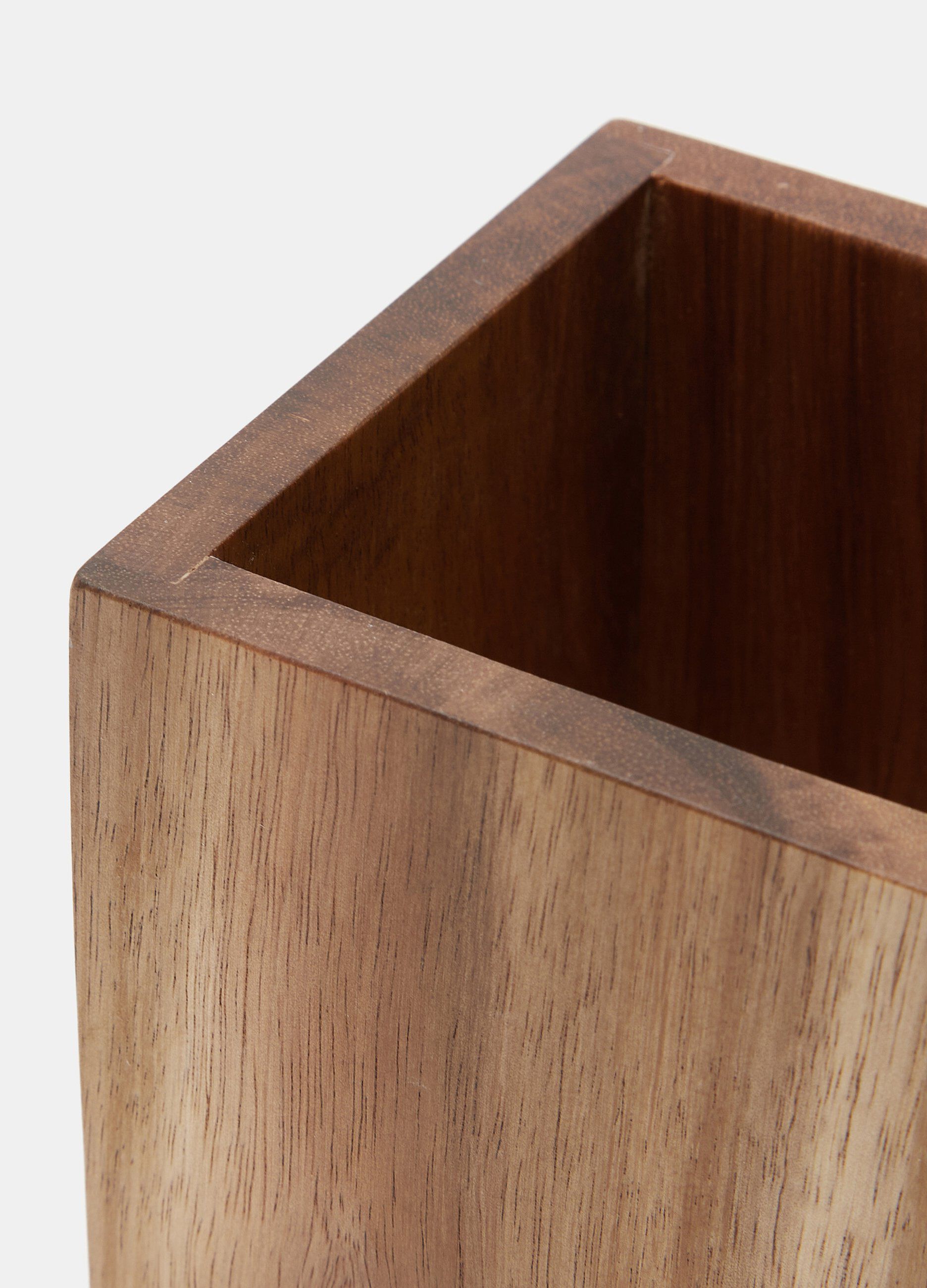 Portaspazzolini in legno di acacia