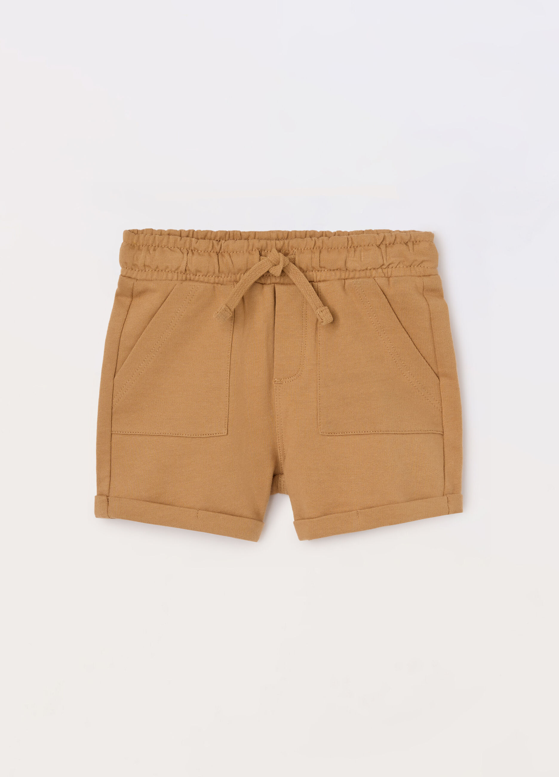 Shorts in french terry di puro cotone neonata_0