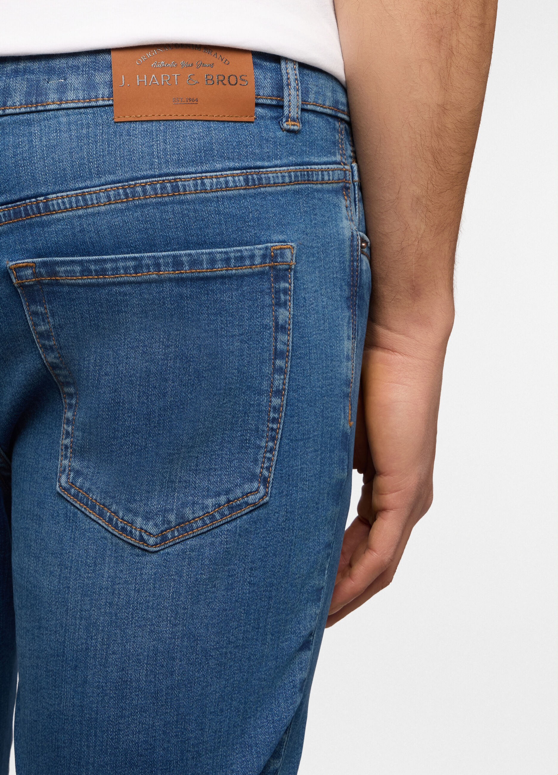 Jeans skinny fit in cotone stretch uomo_3