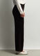 Pantaloni Wide Leg in costina di velluto stretch donna_1