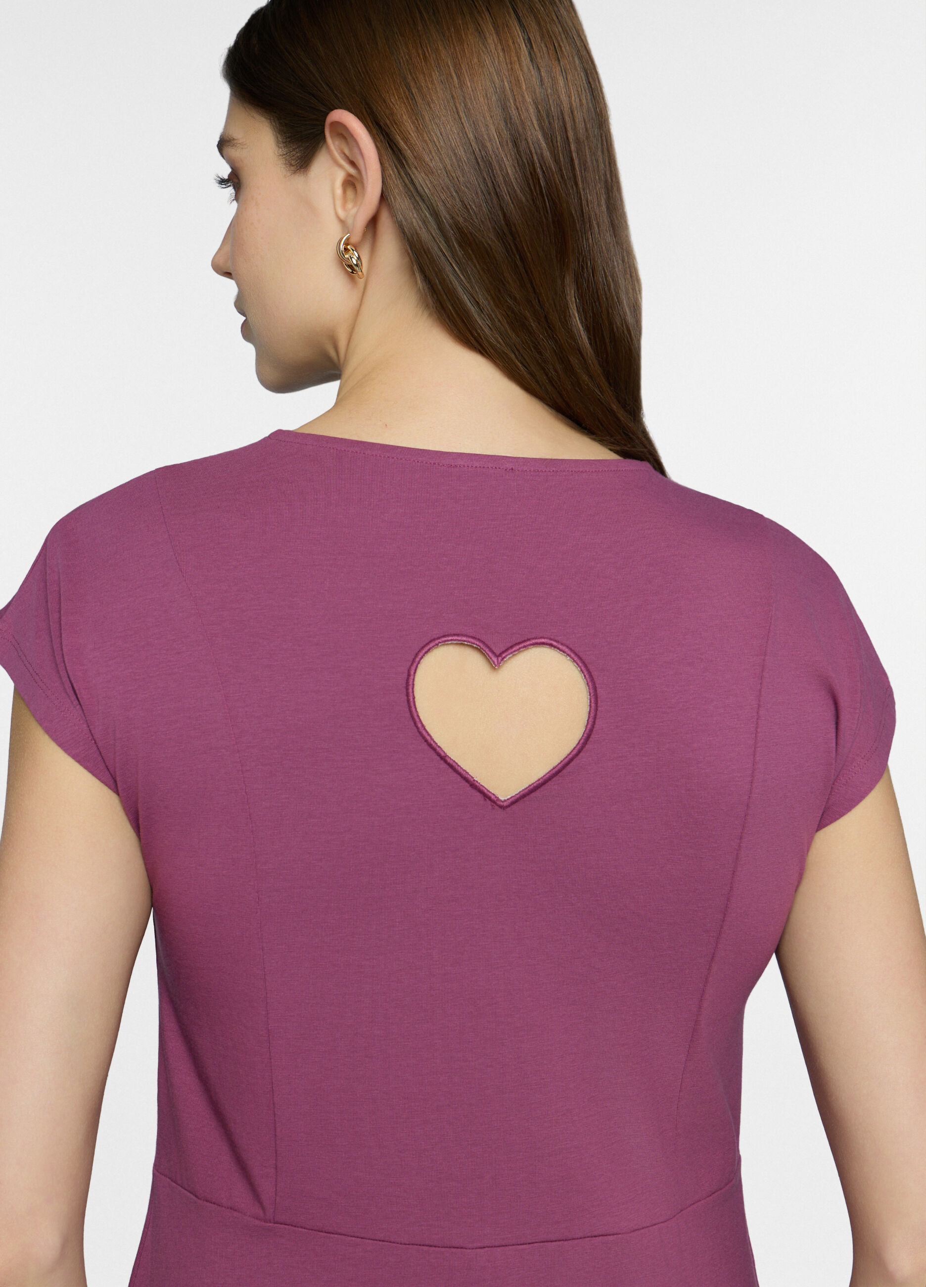 Abito corto in jersey stretch donna_2