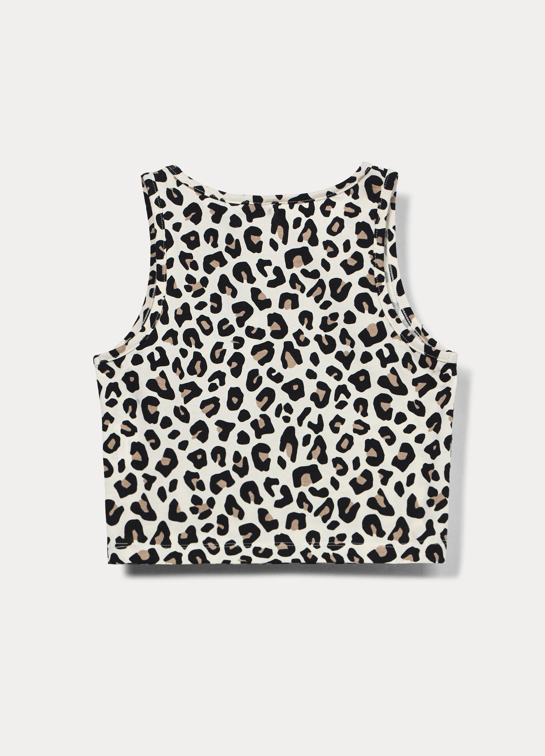 Canotta fitted in jersey stretch ragazza