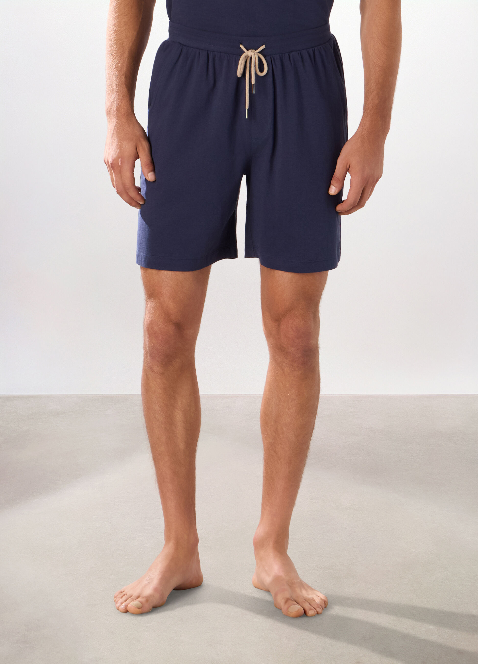Pantaloncini pigiama in puro cotone uomo_2