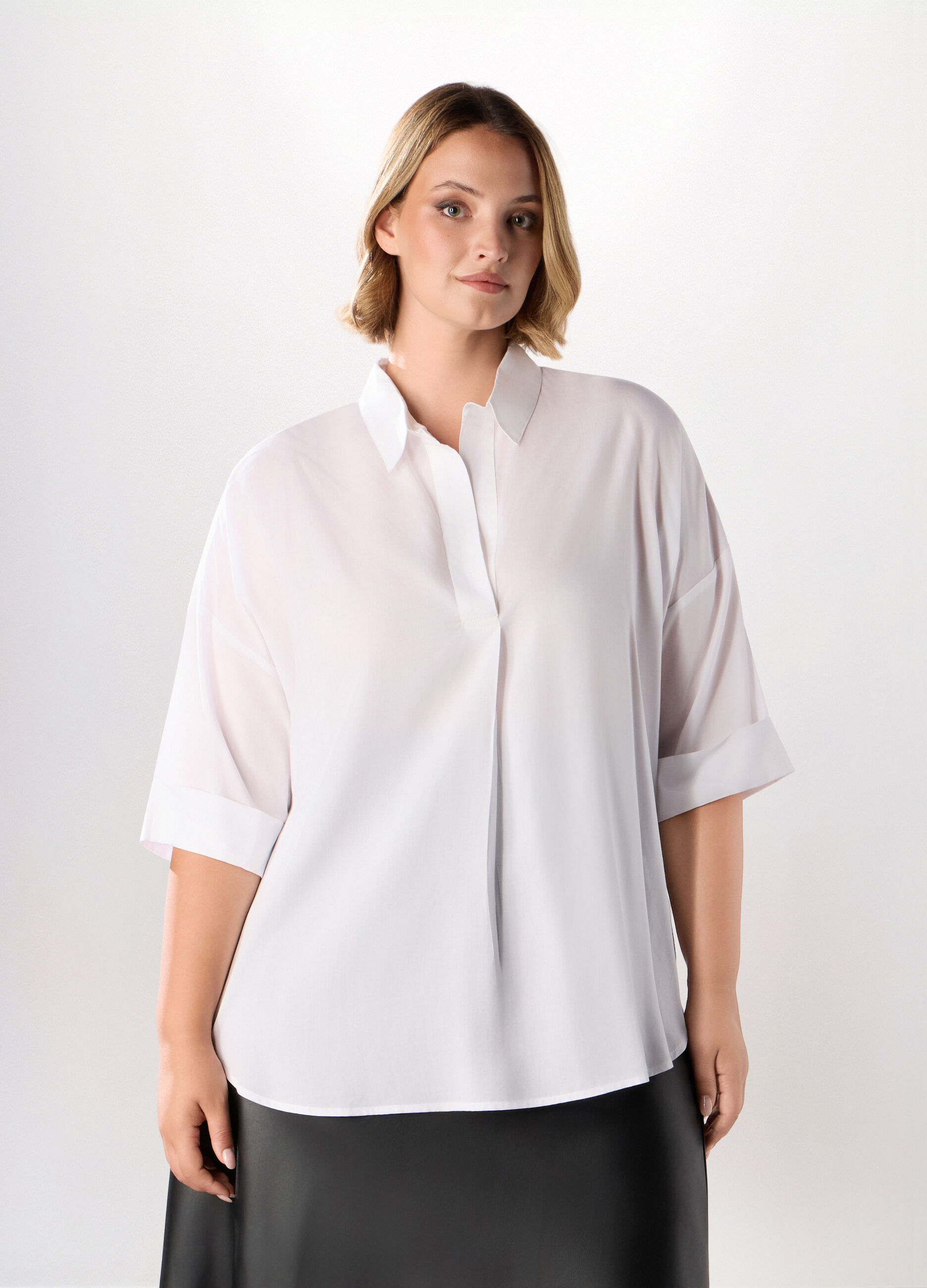 Blusa in pura viscosa donna curvy_0