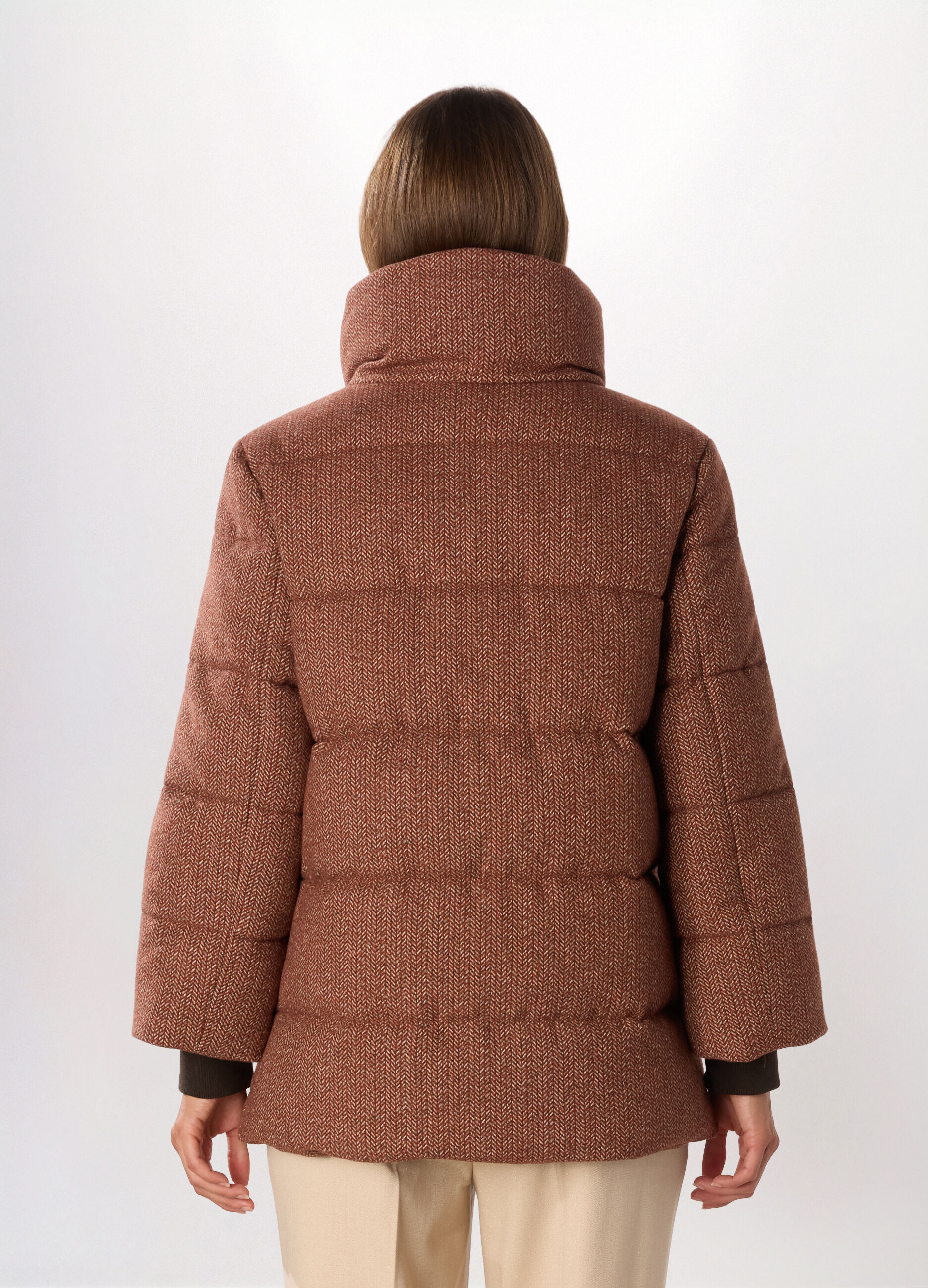 Giubbino imbottito jacquard donna_1