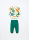 Jogging set in french terry di puro cotone neonato_1