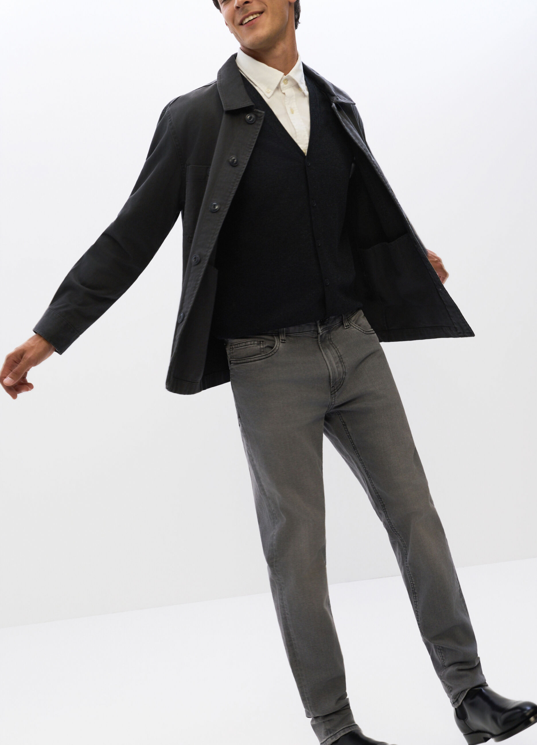 Jeans slim fit in denim stretch uomo_2