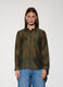 Camicia over fit con colletto alla francese donna_1