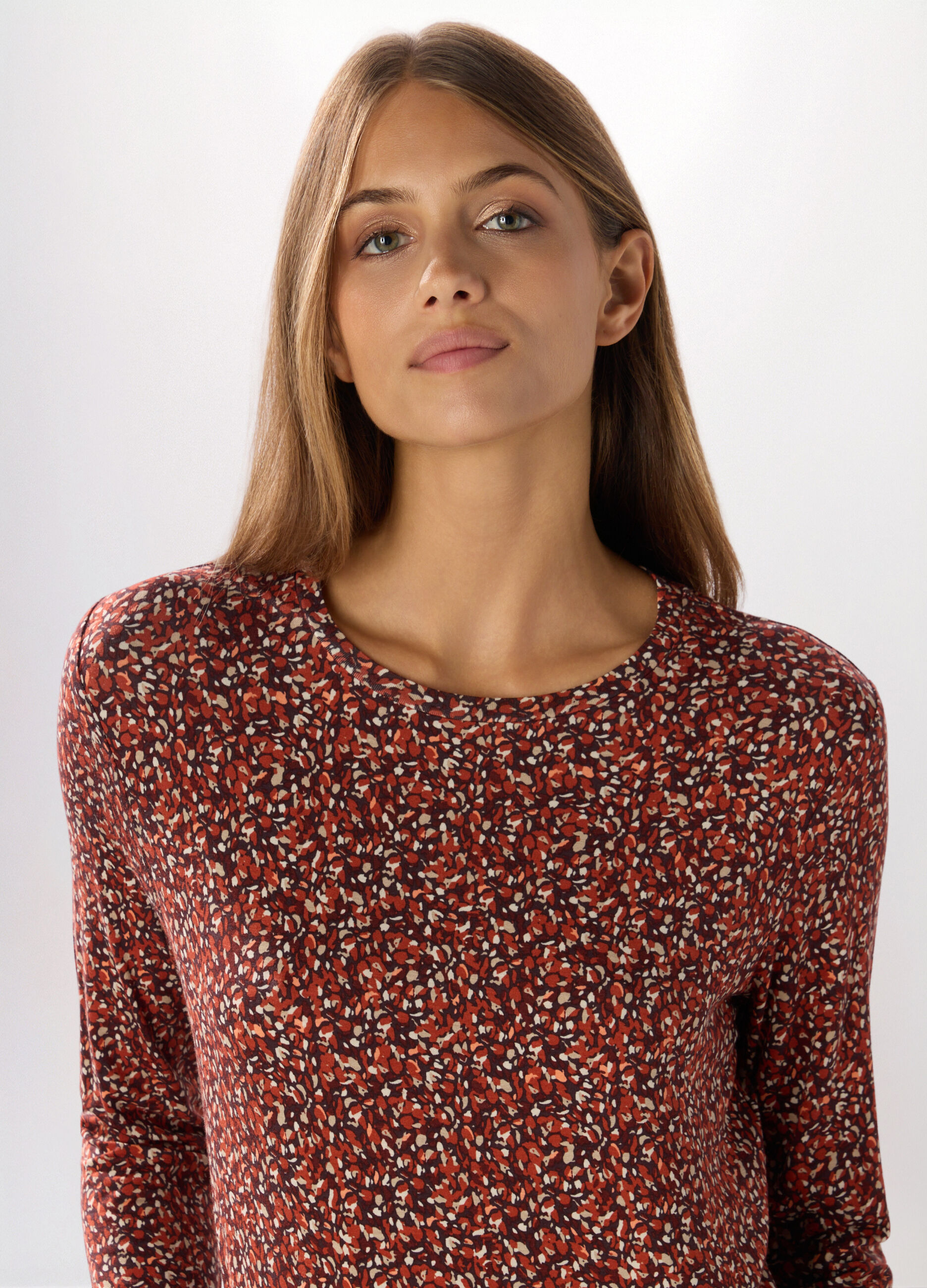 T-shirt in jersey di viscosa stretch donna_2