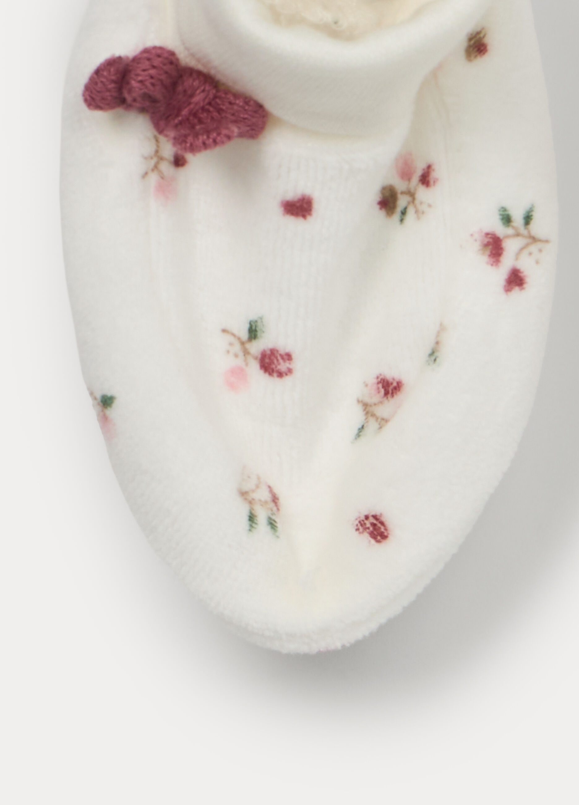 Set in puro cotone velour neonata_2