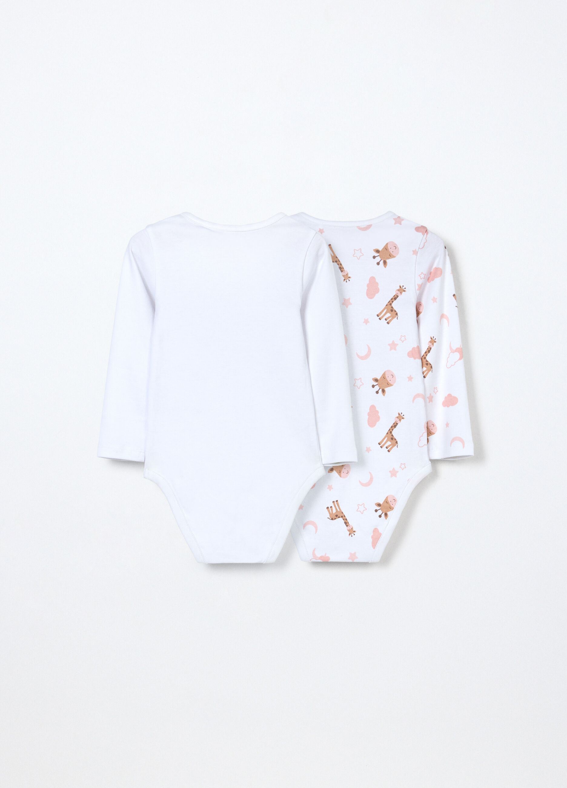 Pack 2 body in interlock di puro cotone neonata_1