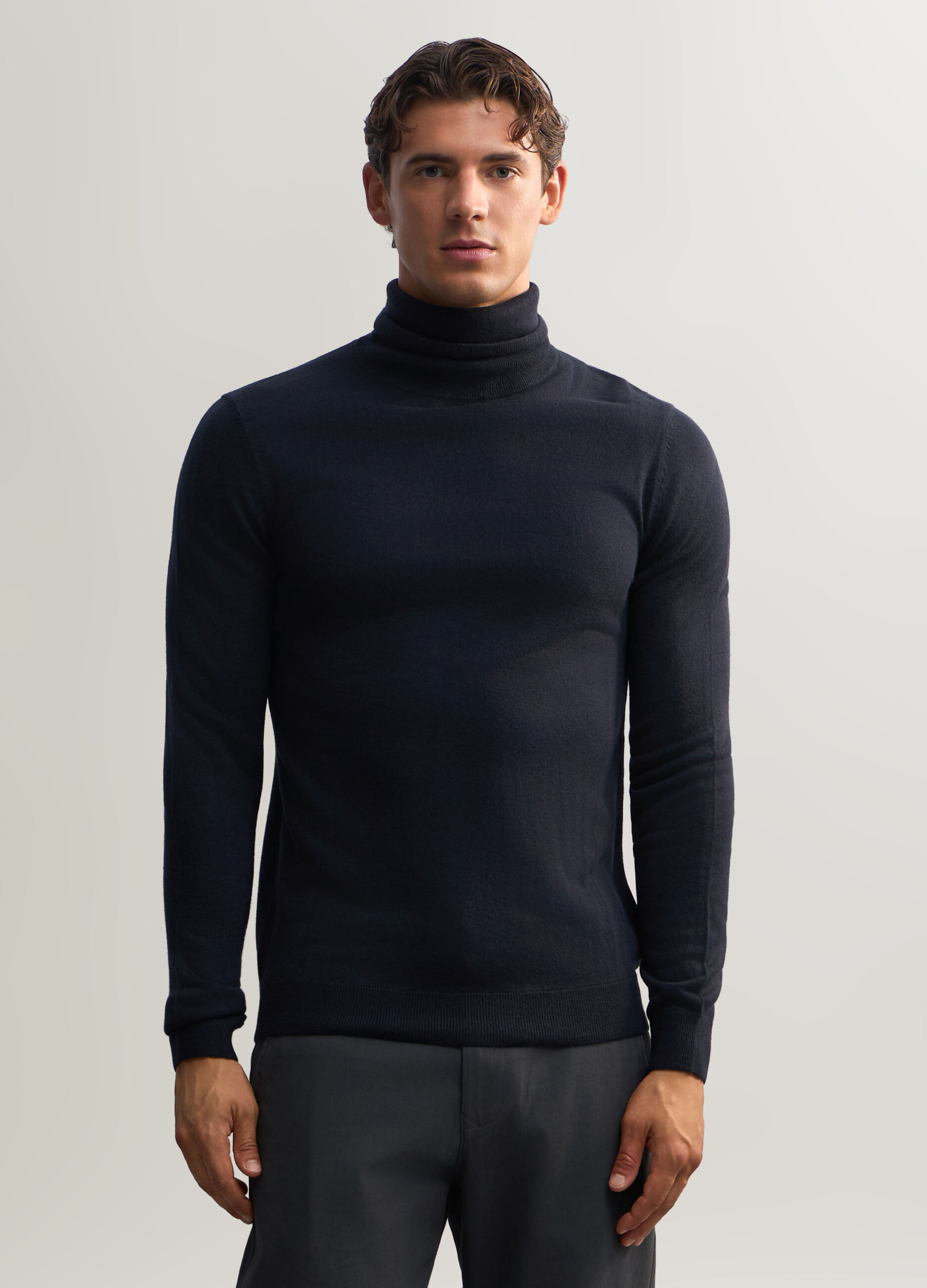 Maglione collo alto slim fit uomo_0