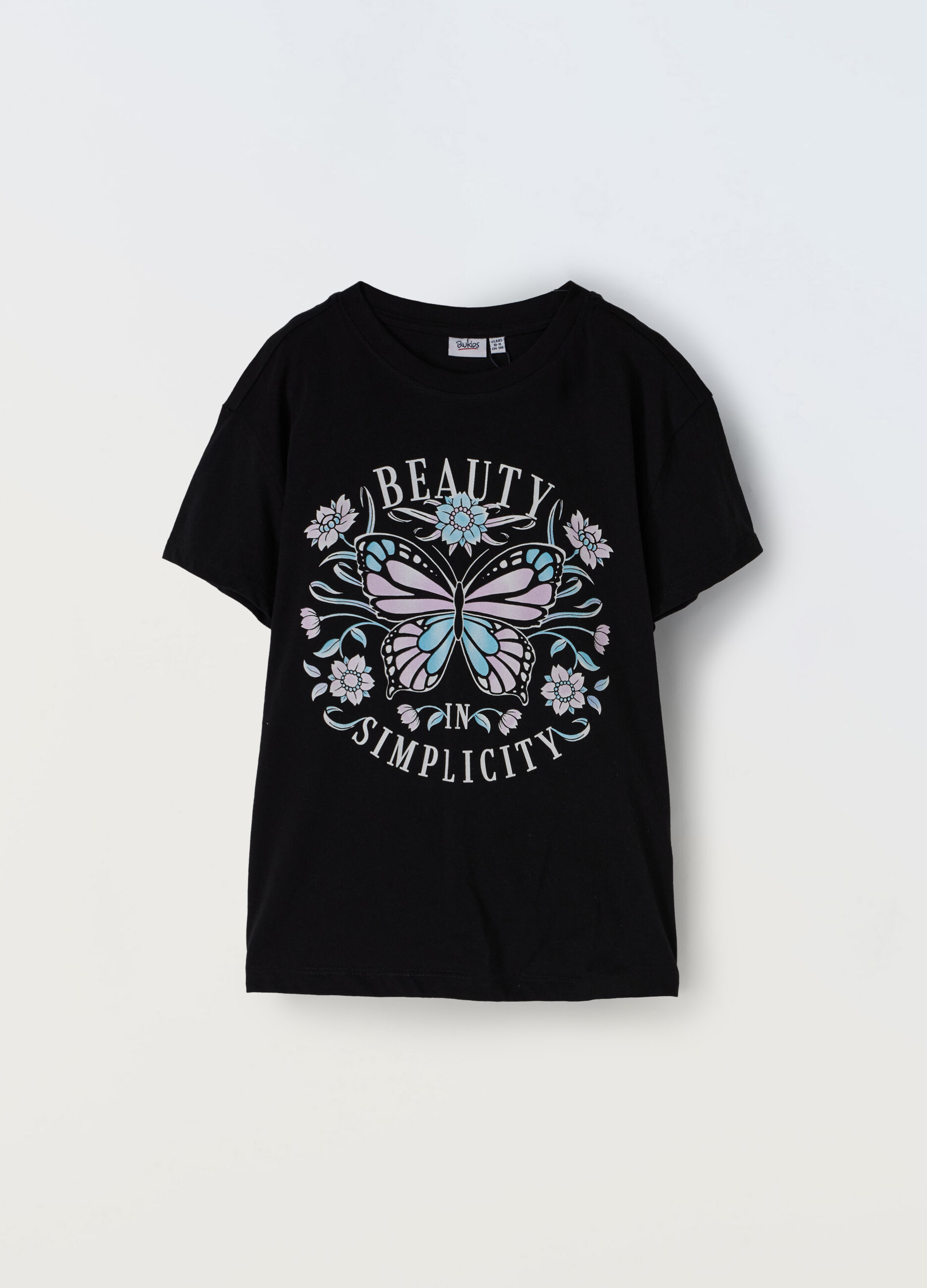 T-shirt in jersey di puro cotone ragazza_0