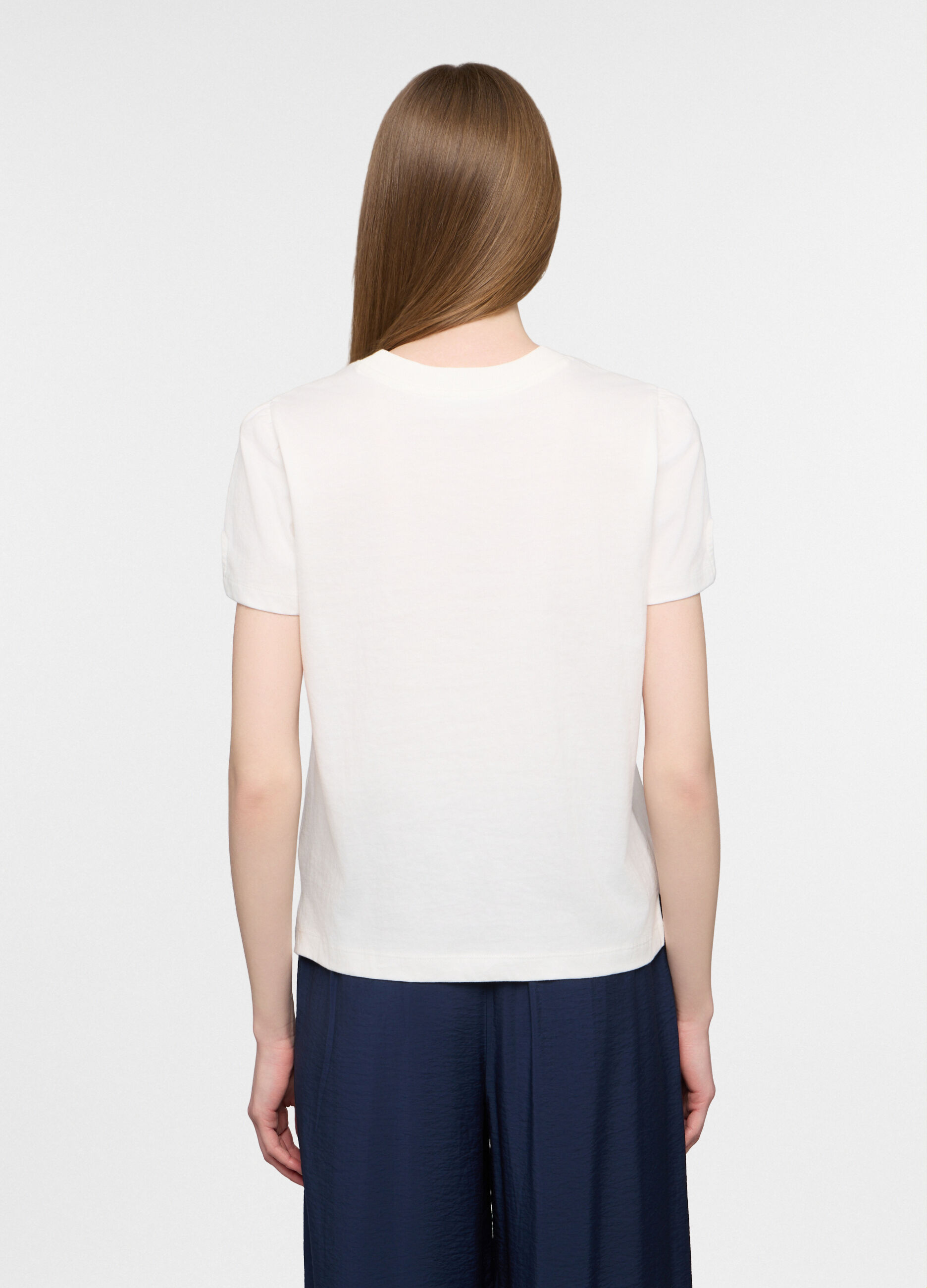 T-shirt girocollo fitted donna_1