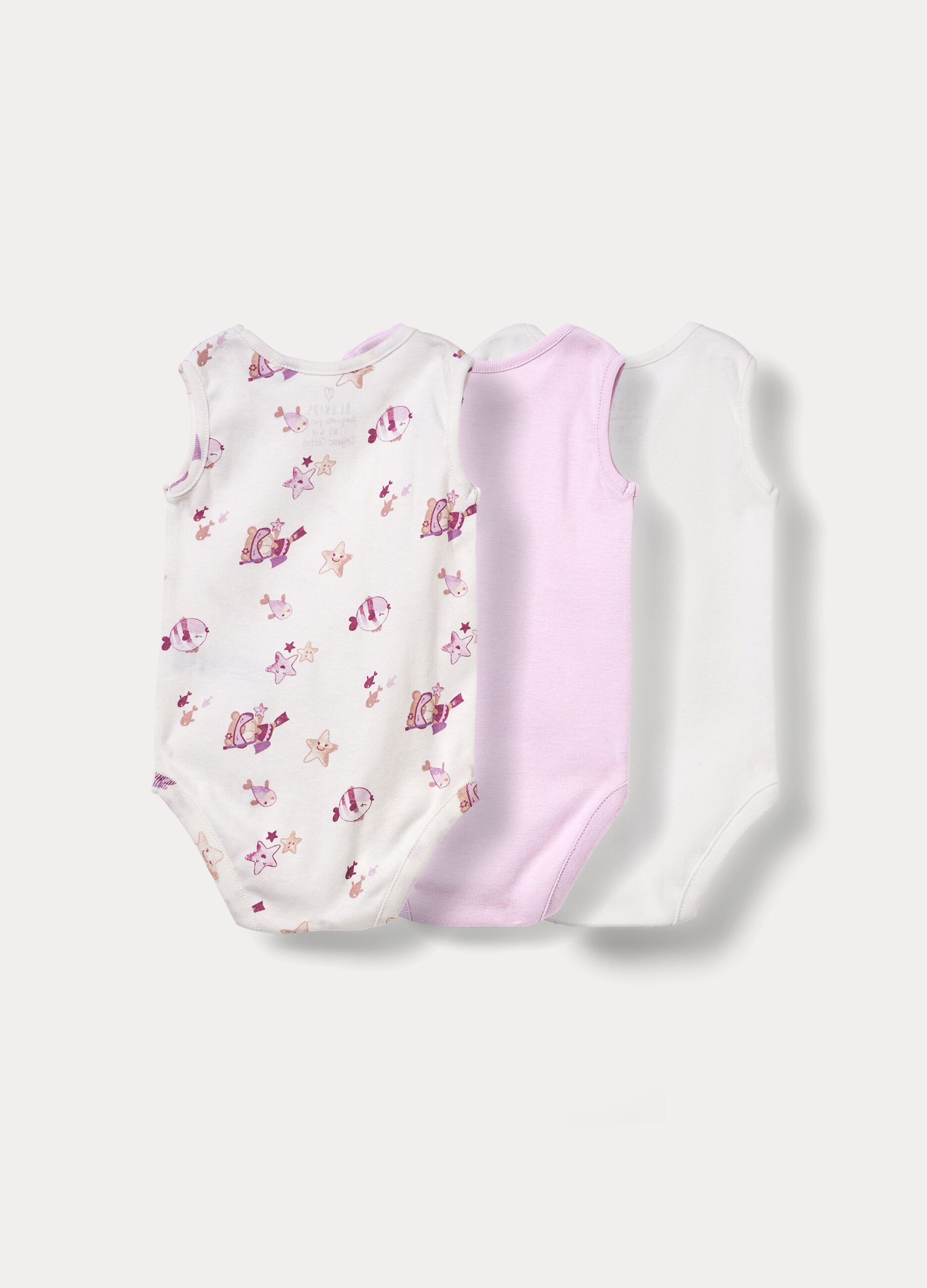 Pack 3 body in costina di puro cotone neonato_1