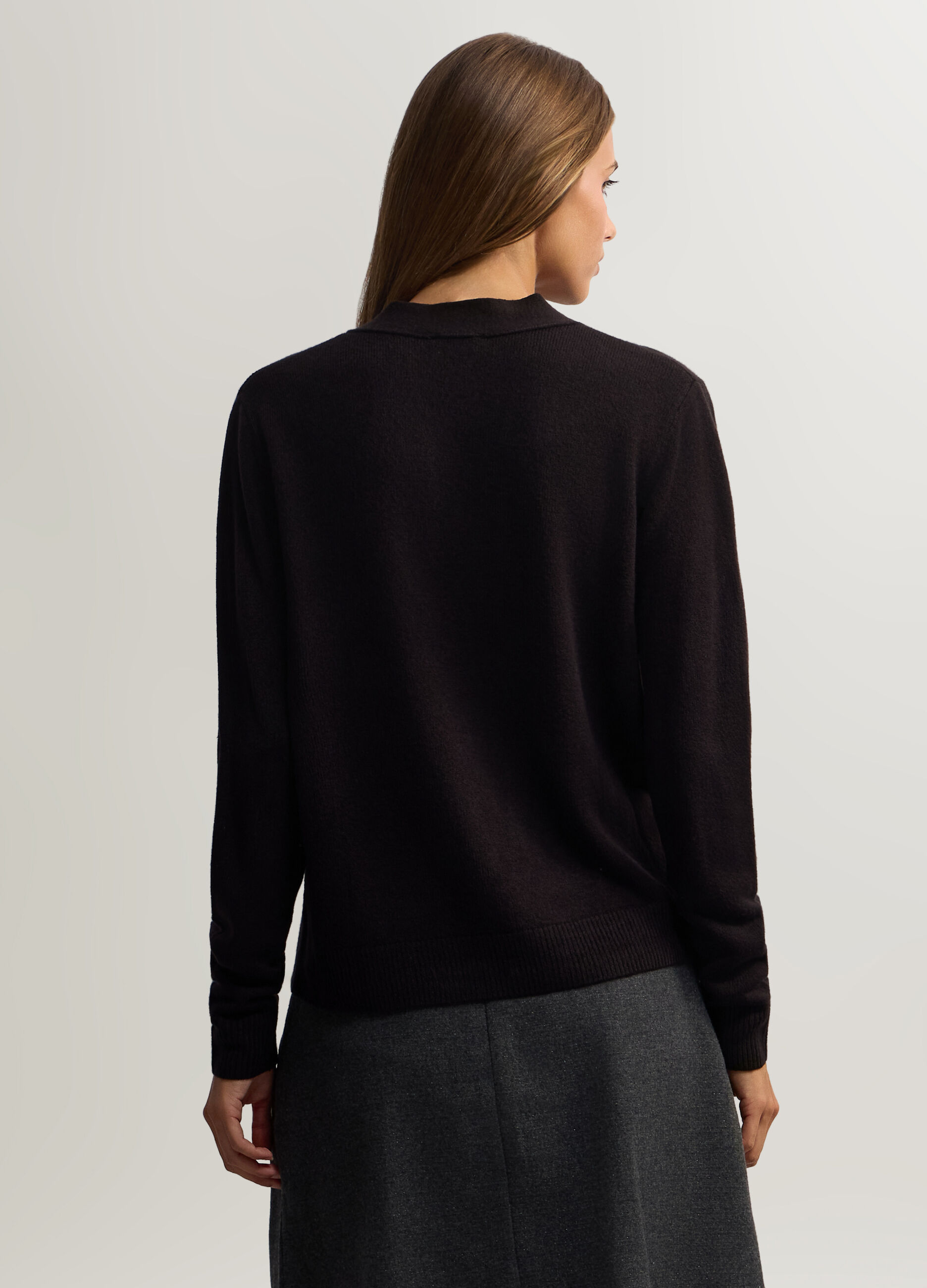 Cardigan con scollo a V Fit over donna_1