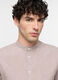 Camicia regular fit con collo coreano in cotone e lino uomo_2