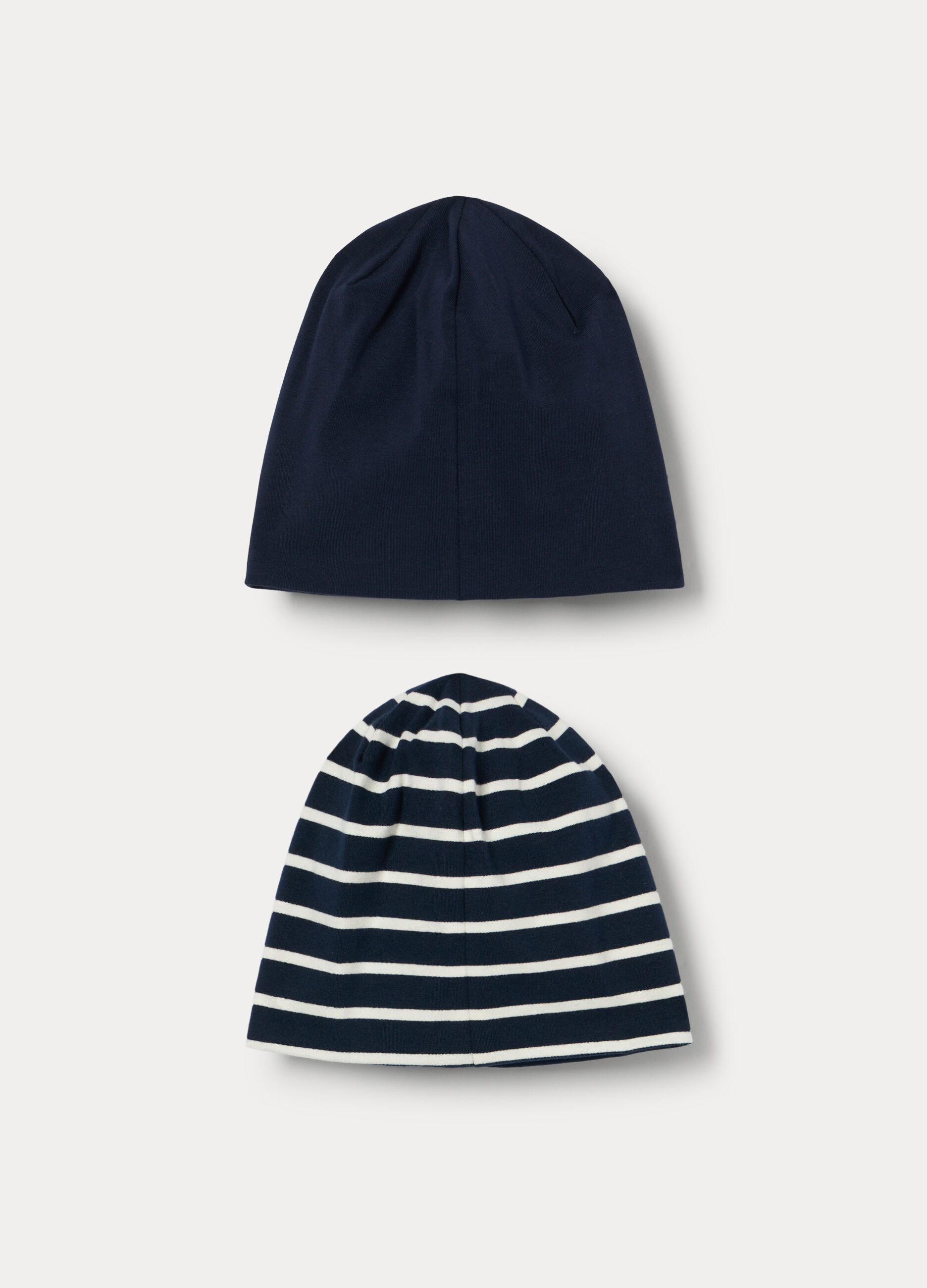 Pack 2 berretti in jersey di cotone stretch _1