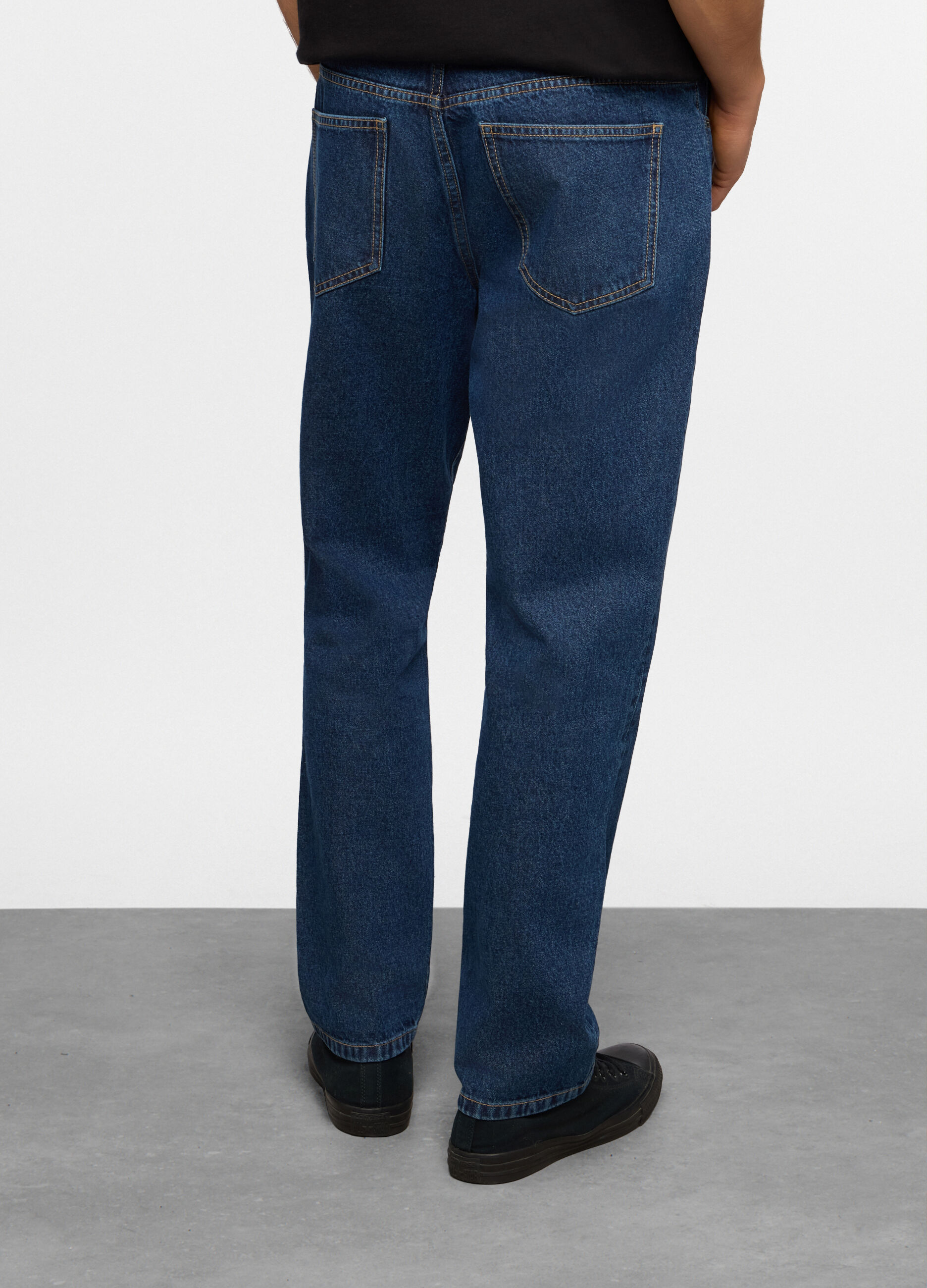 Jeans 5 tasche regular fit in denim uomo_1