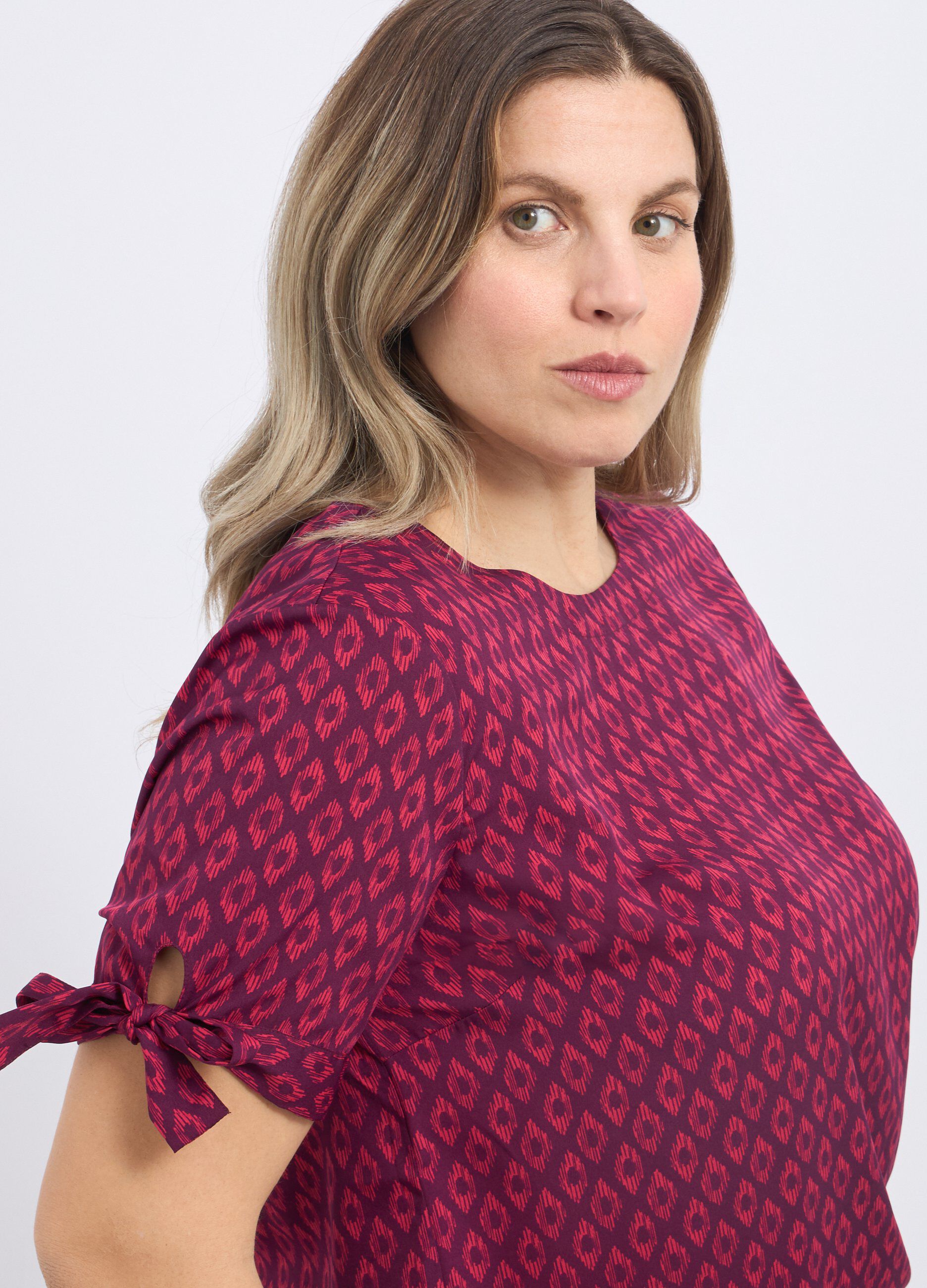 Blusa con stampa donna curvy_2
