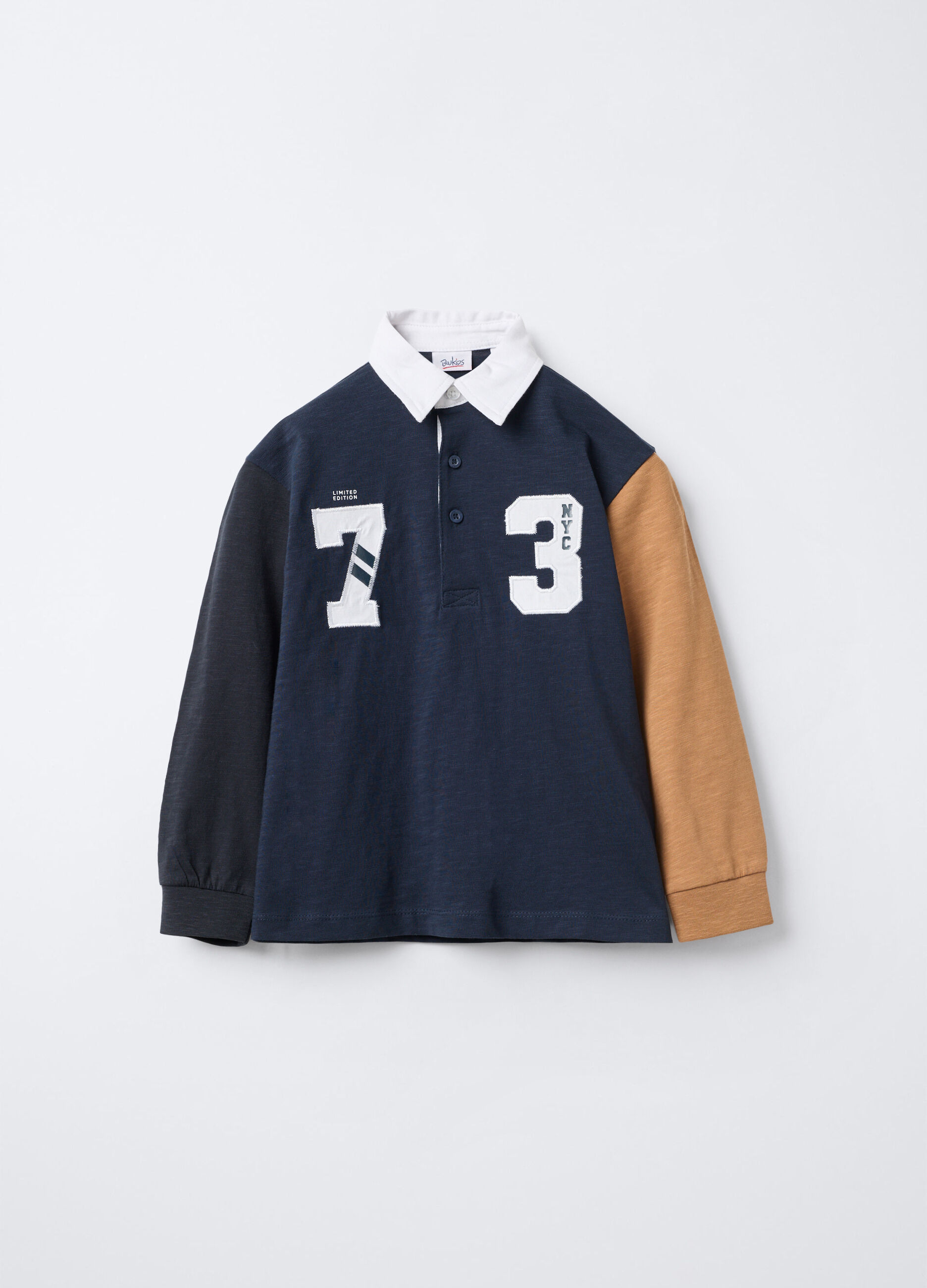 Polo in puro cotone Slub Rugby Fit bambino_0