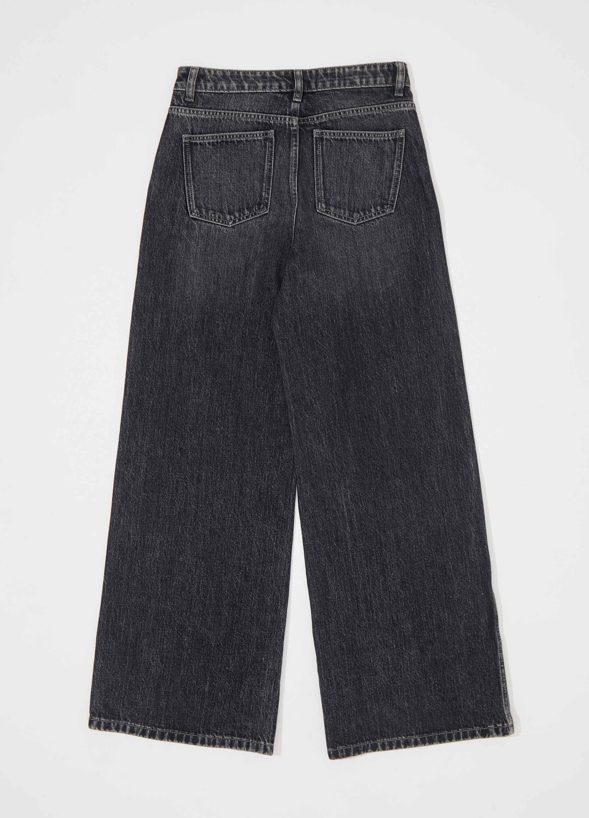 Denim wide leg in cotone misto lyocell donna_5