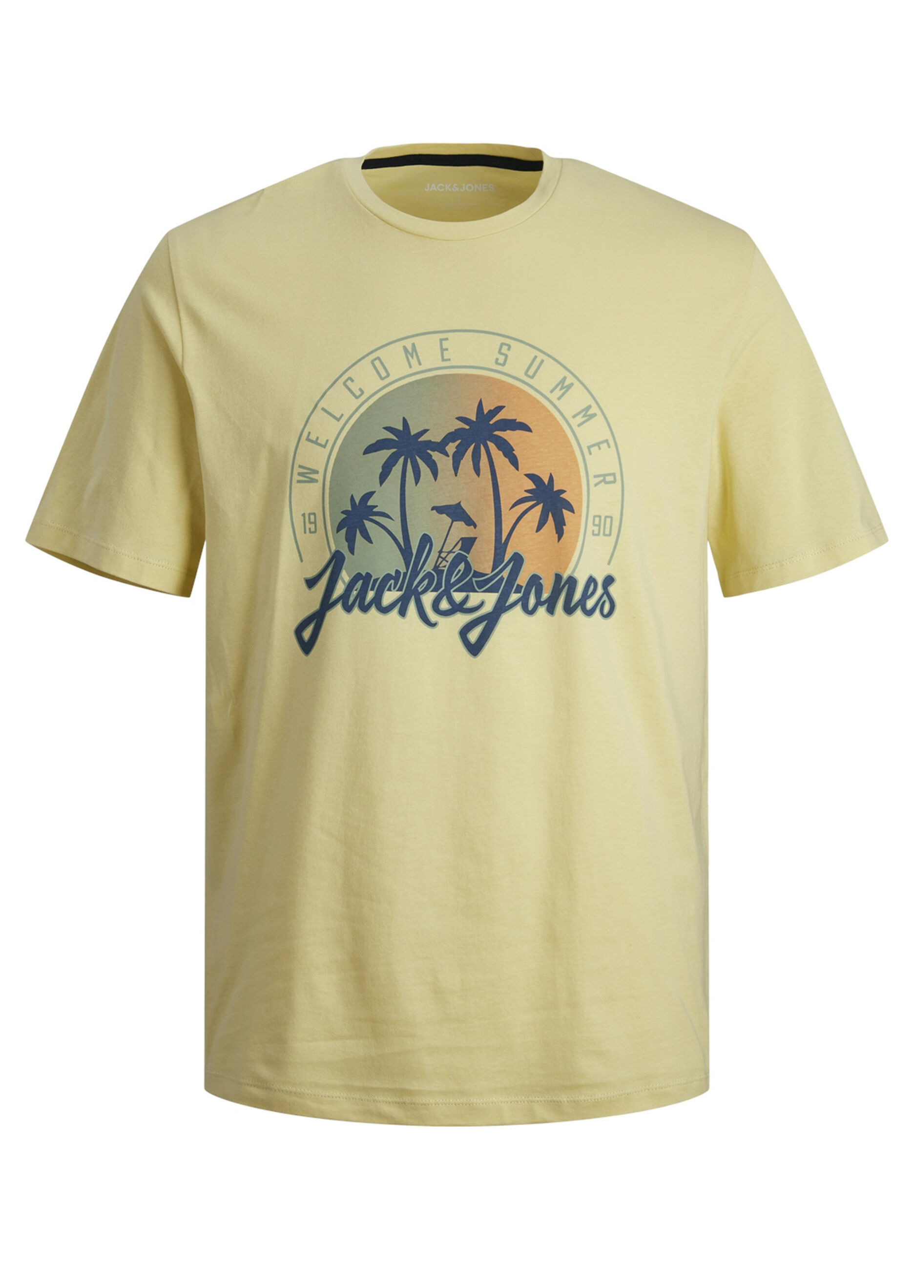 T-shirt girocollo in cotone con stampa uomo_6