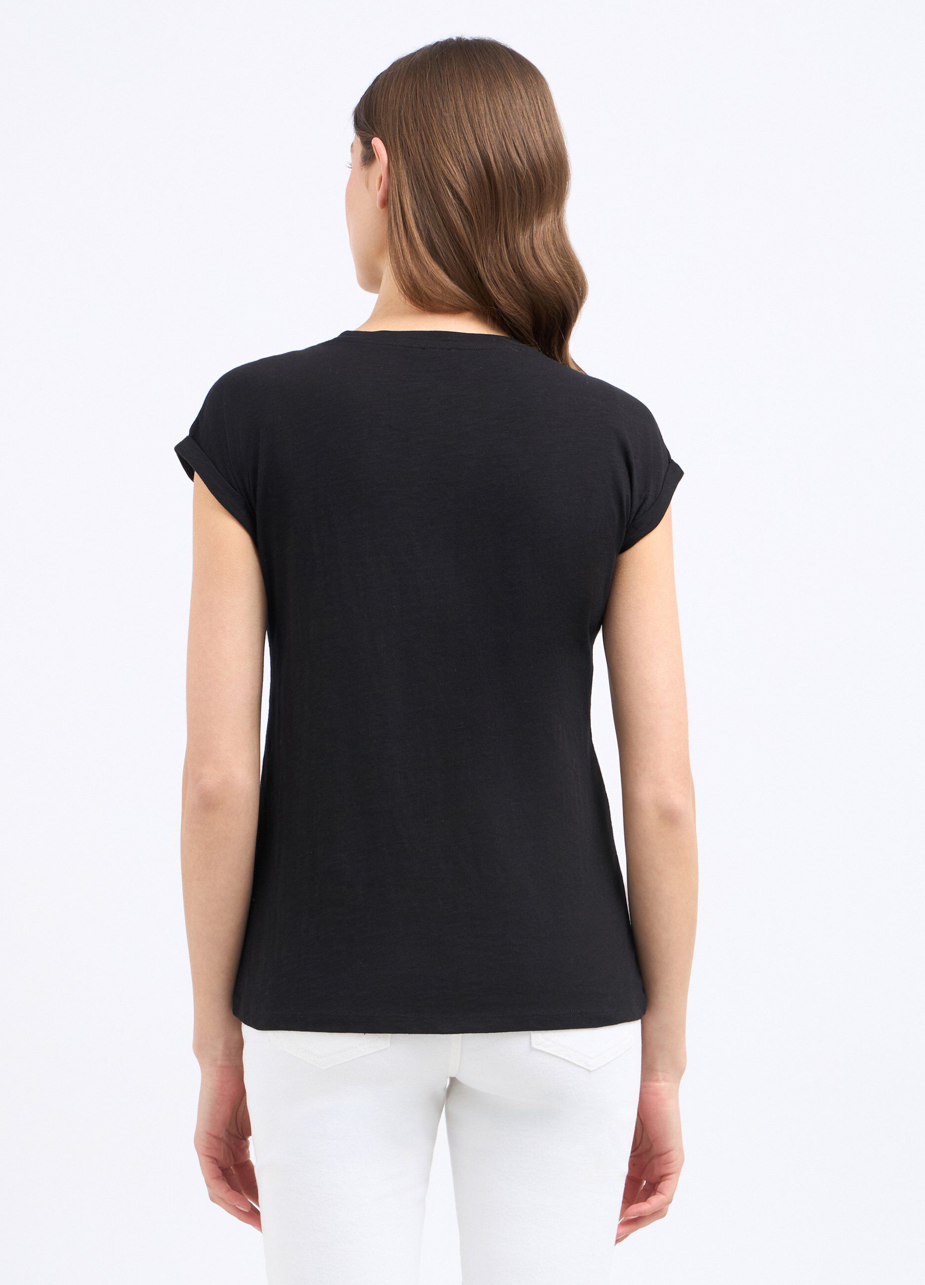 T-shirt in puro cotone donna_1