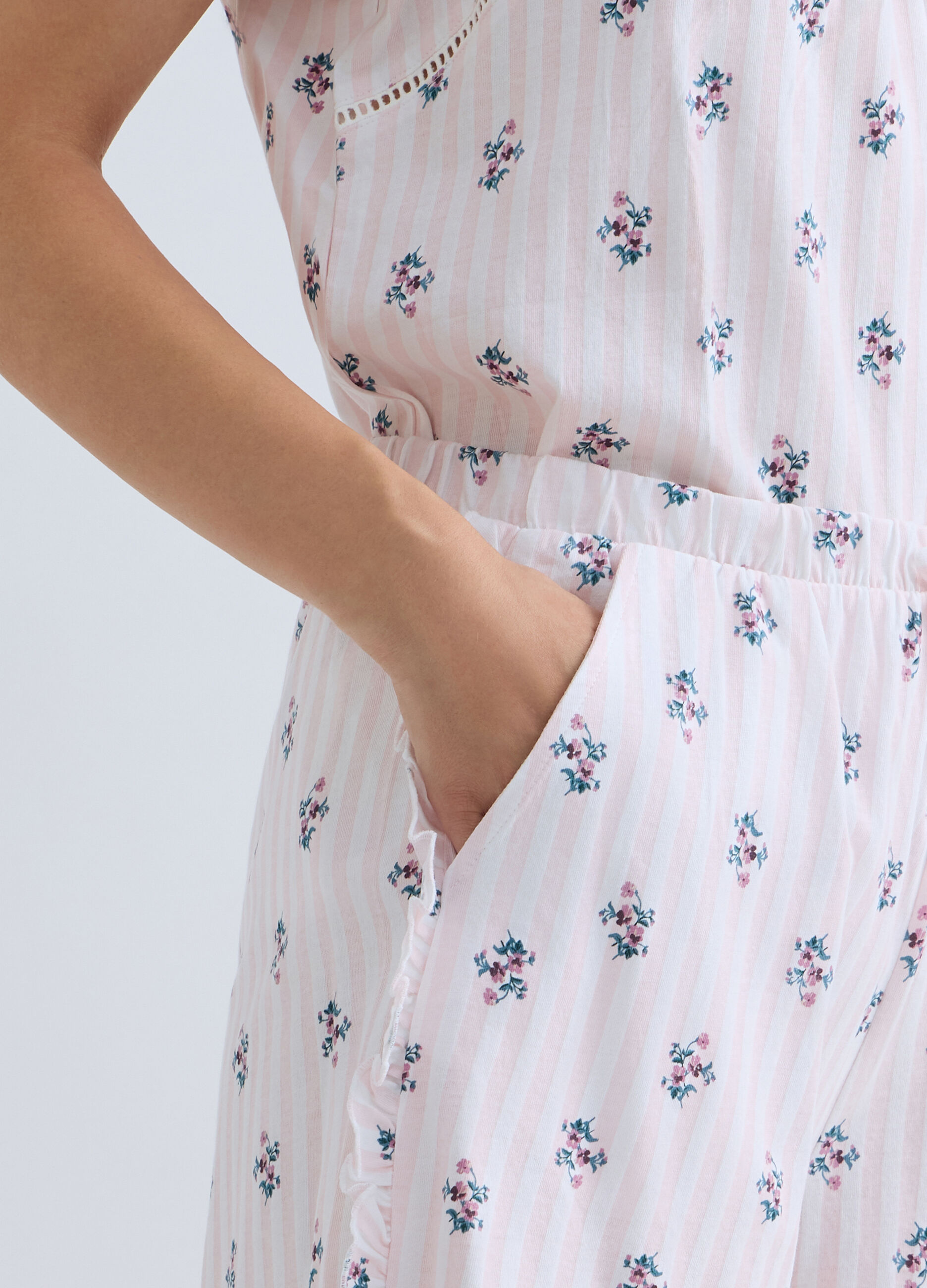 Short pigiama in jersey di puro cotone donna_2