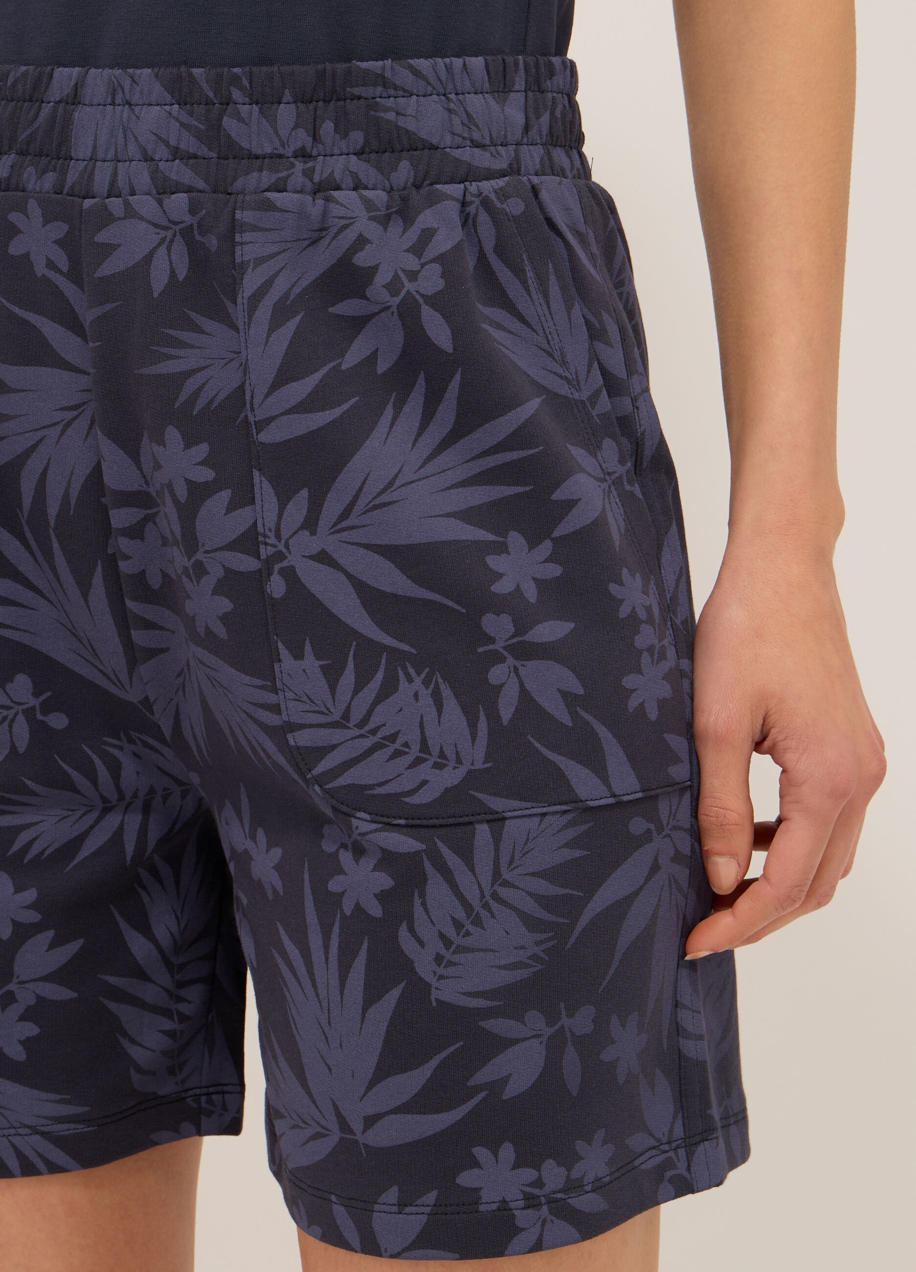 Shorts in french terry di puro cotone donna
