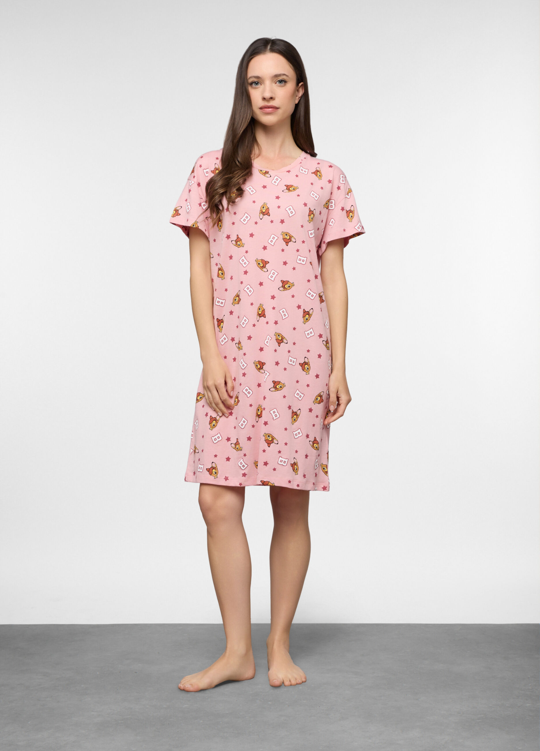 Camicia da notte Disney in jersey di puro cotone donna_0