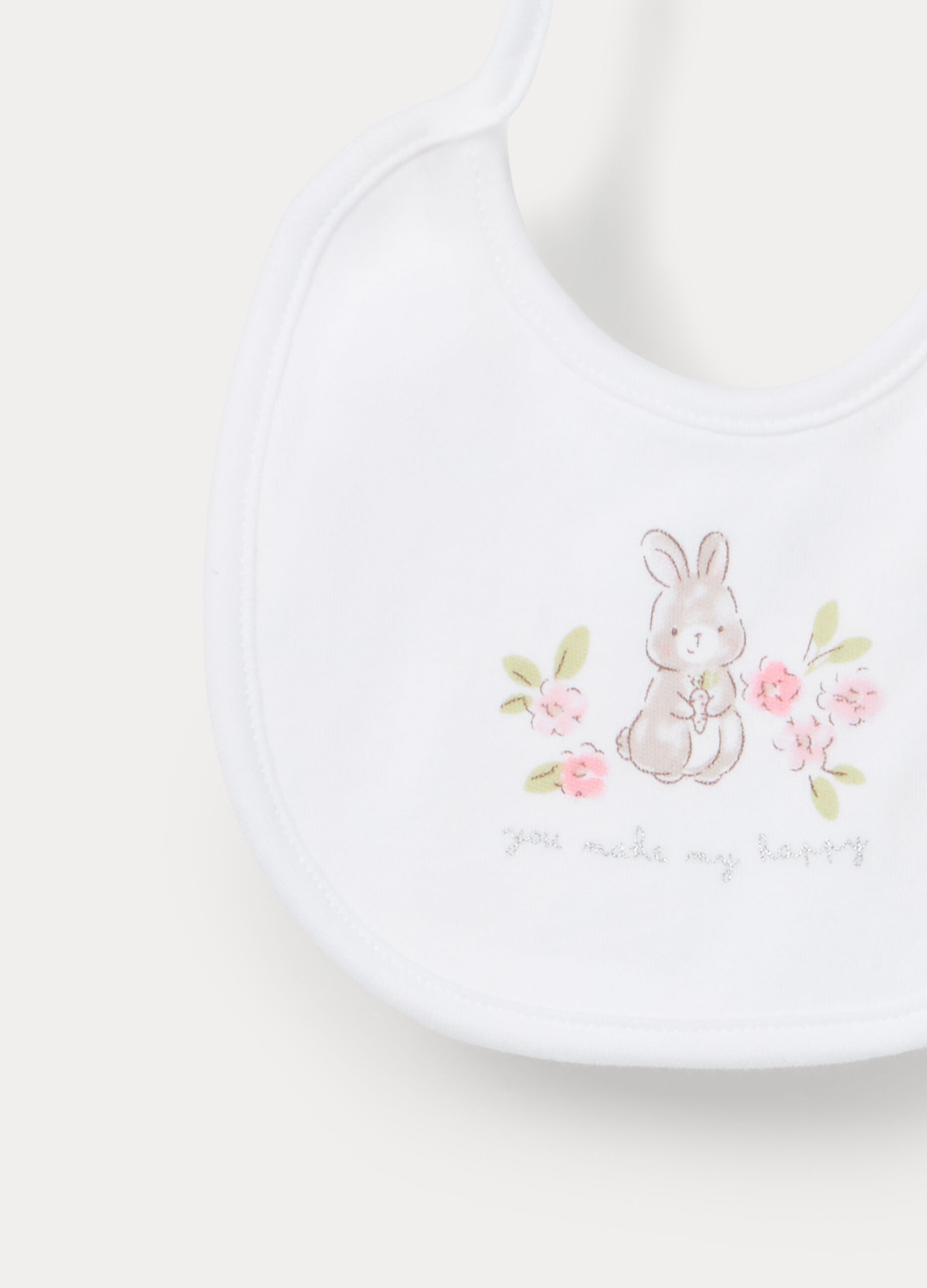 Bavaglini in interlock di puro cotone neonata_2