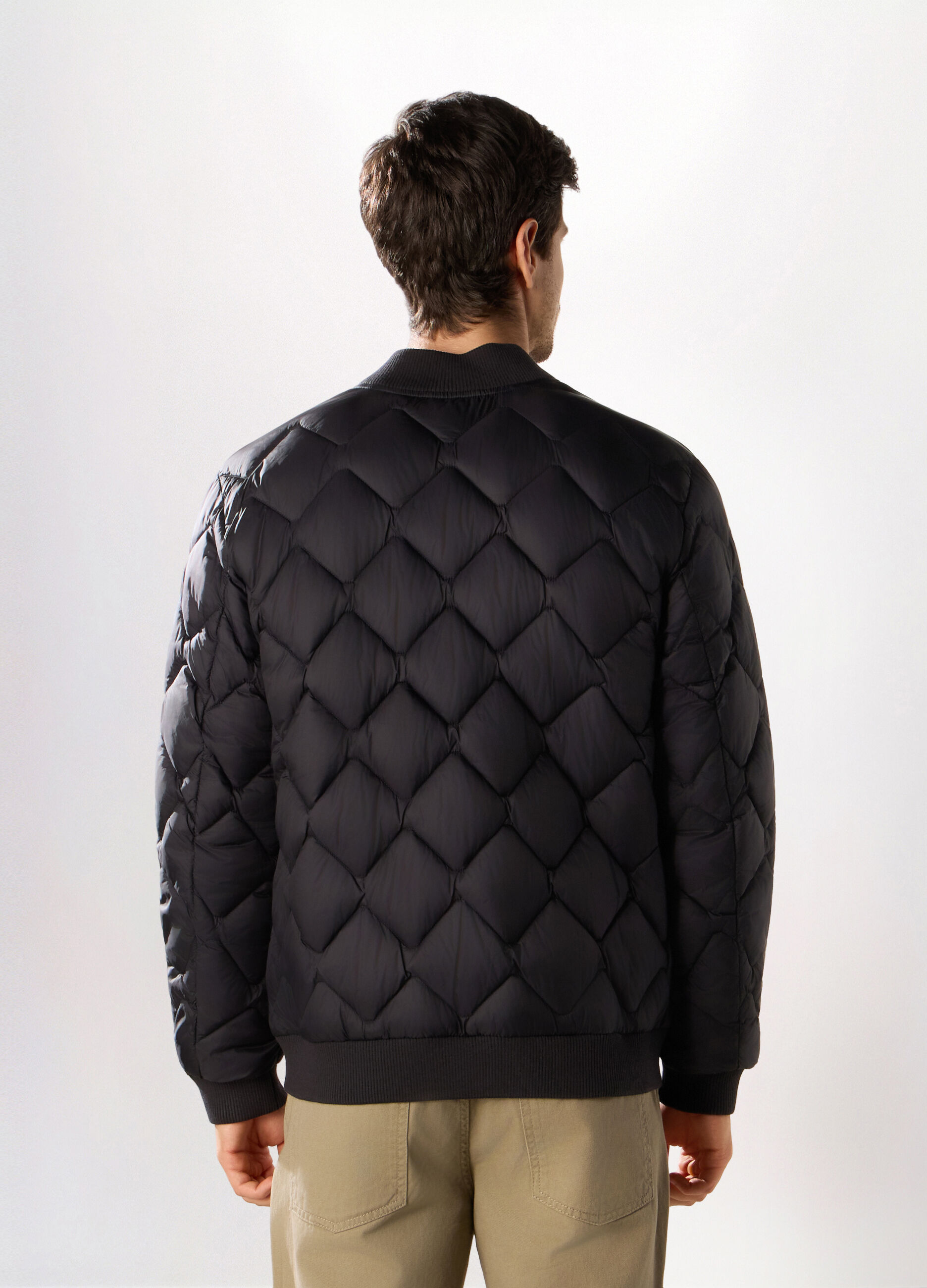 Bomber imbottito con zip uomo_1