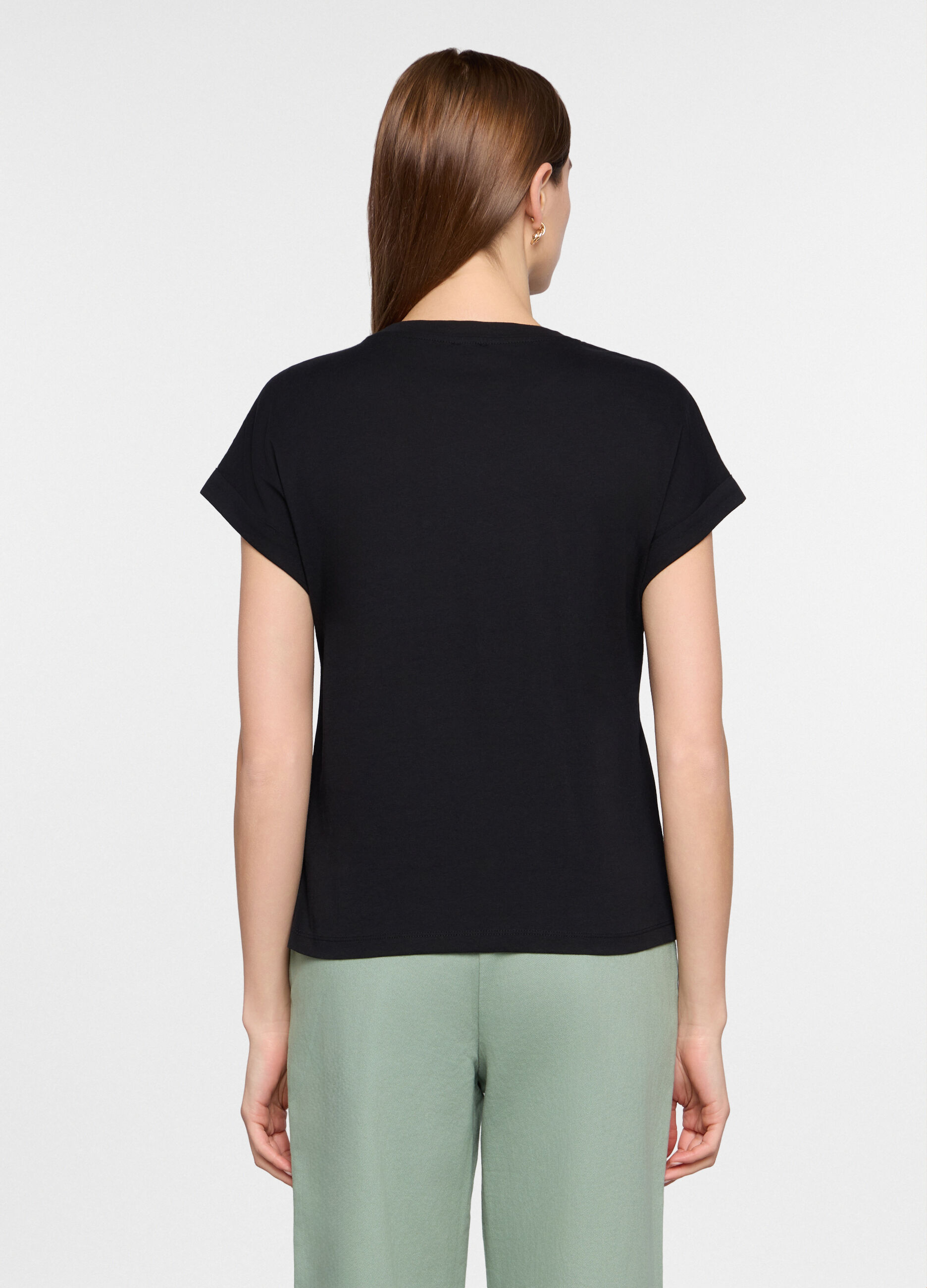 T-shirt girocollo donna_1