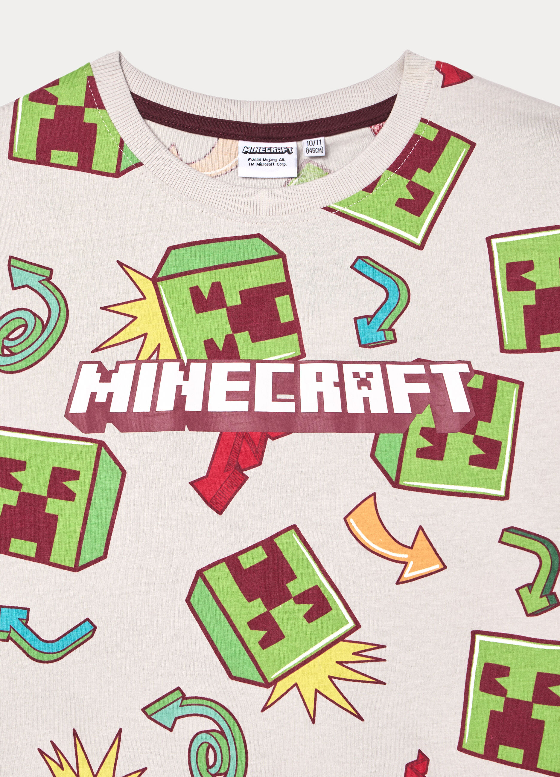 T-shirt Minecraft girocollo ragazzo_2