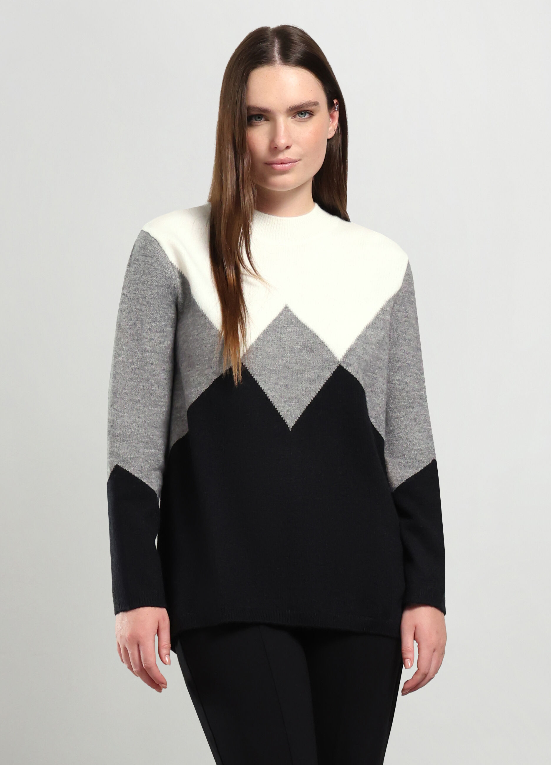 Tricot jacquard donna curvy_0