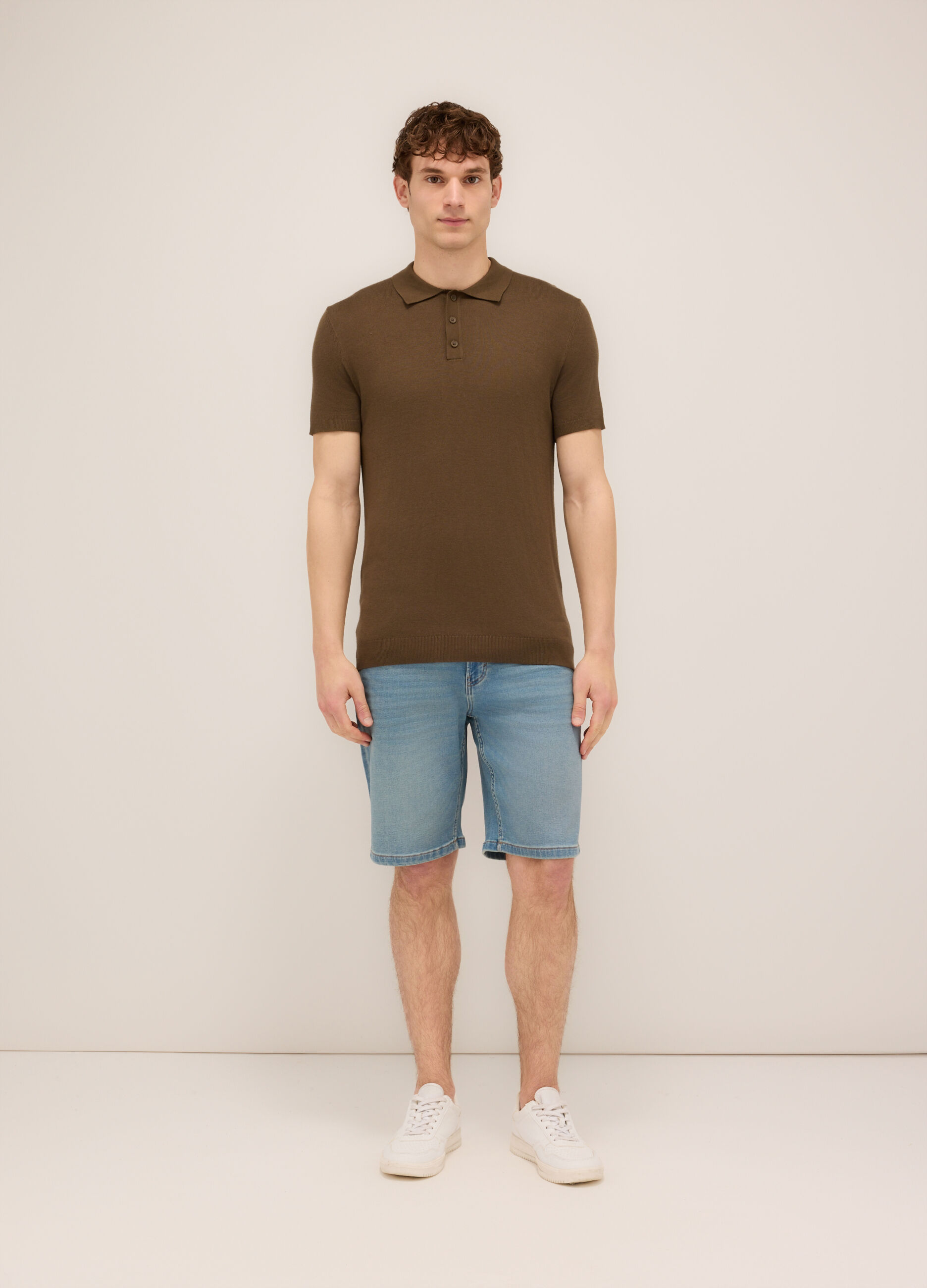Bermuda regular fit in denim stretch uomo_0