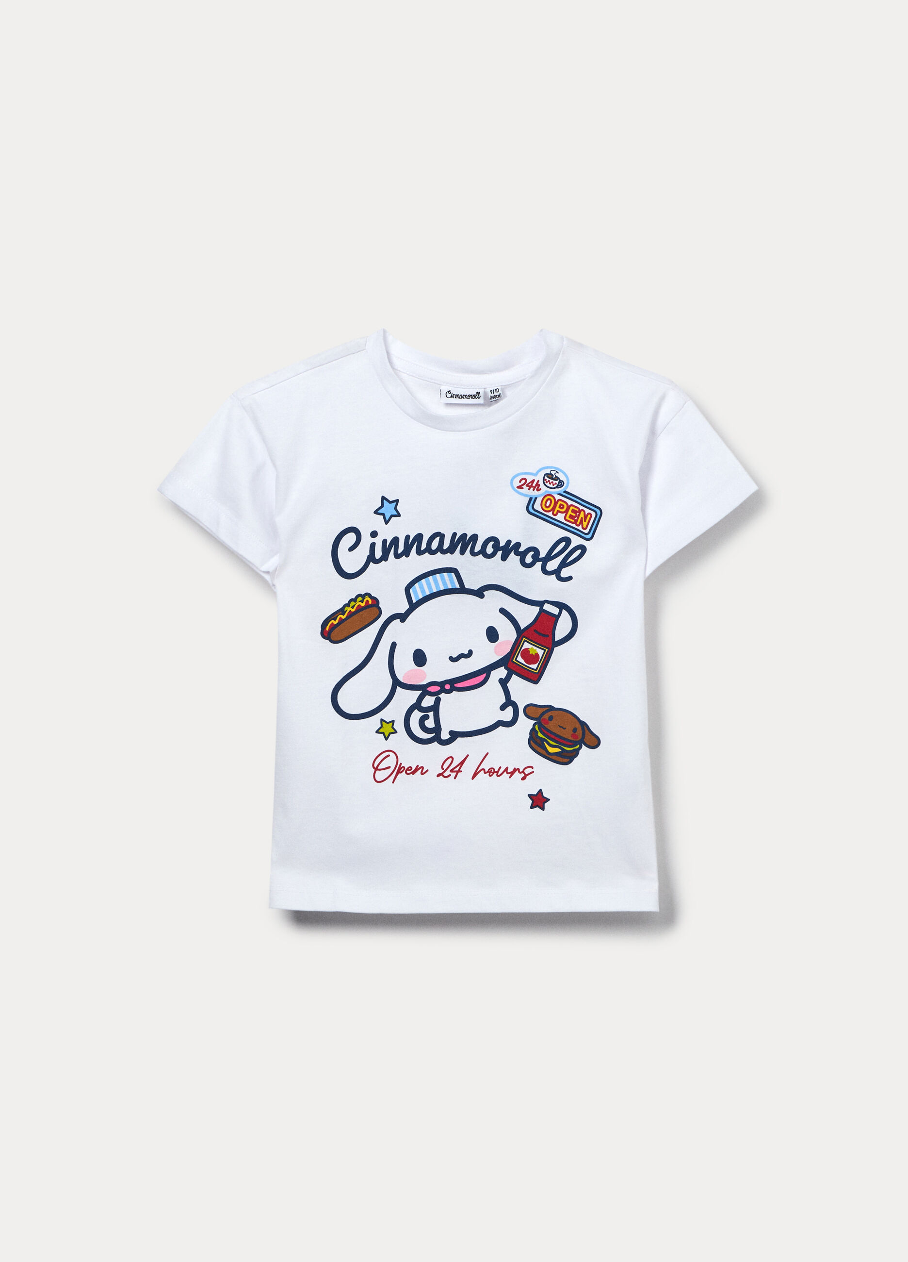 T-shirt Cinnamoroll in jersey di puro cotone ragazza_0
