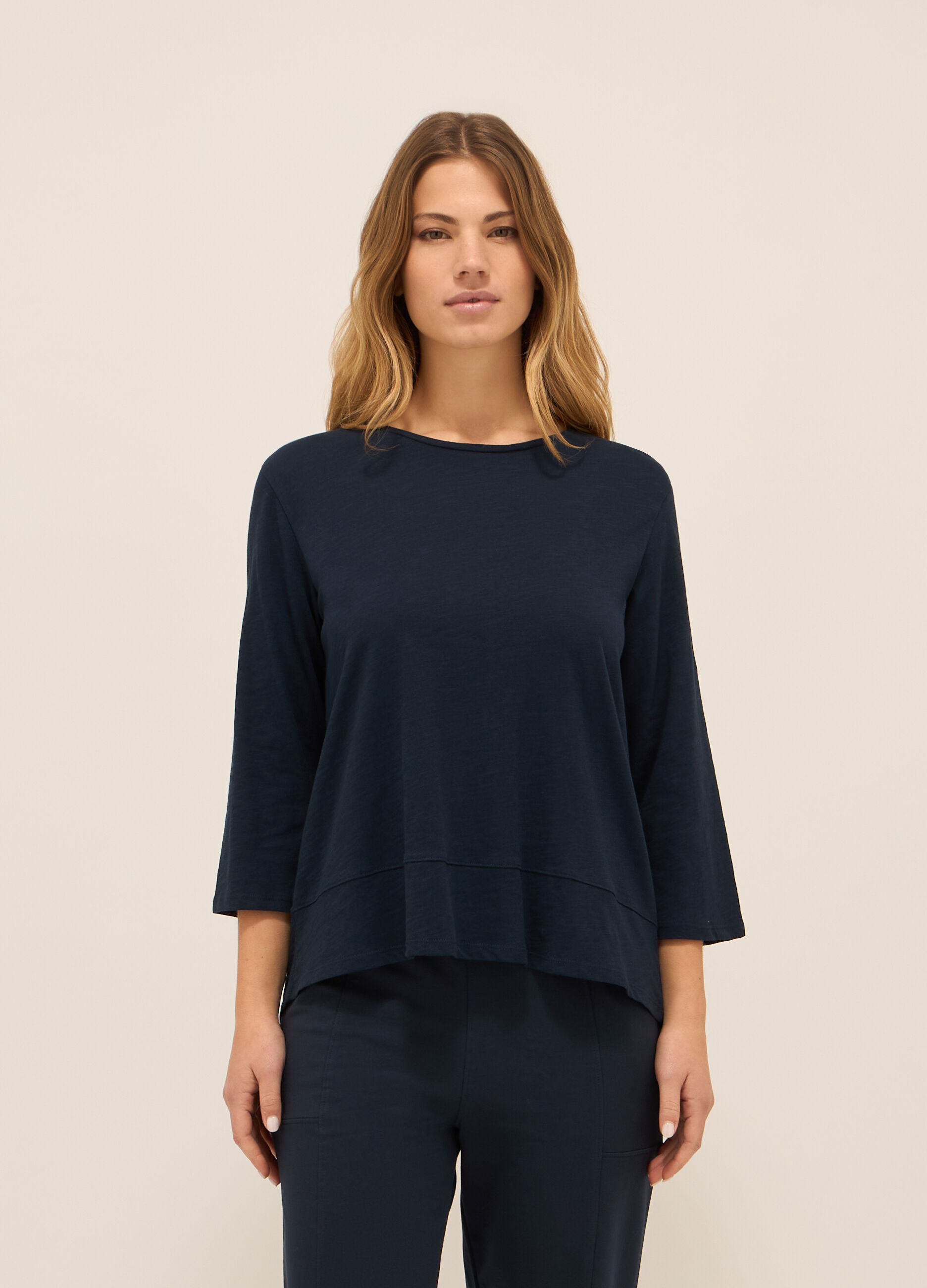 T-shirt in puro cotone donna_0