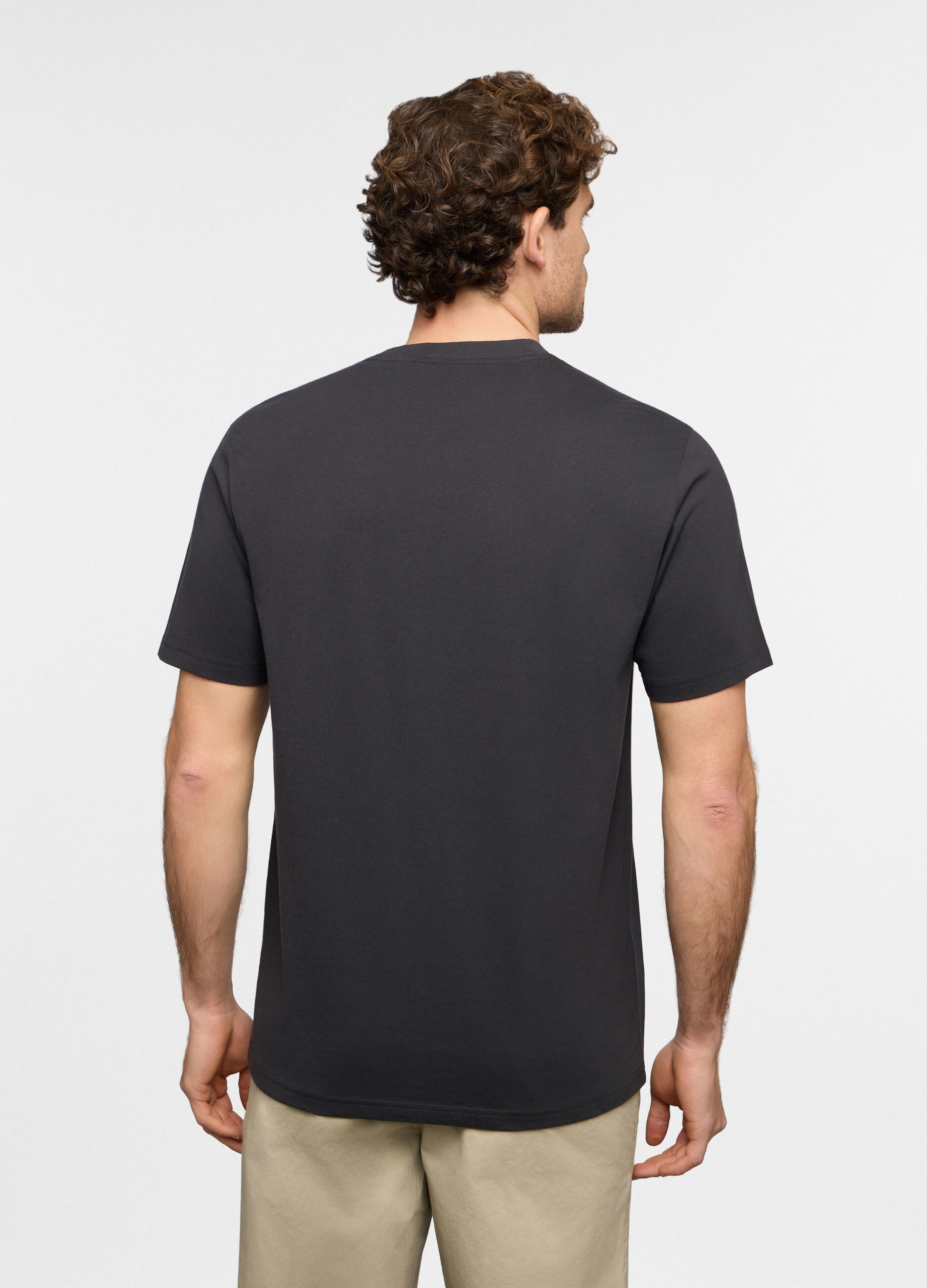 T-shirt girocollo con stampa Nirvana uomo_1