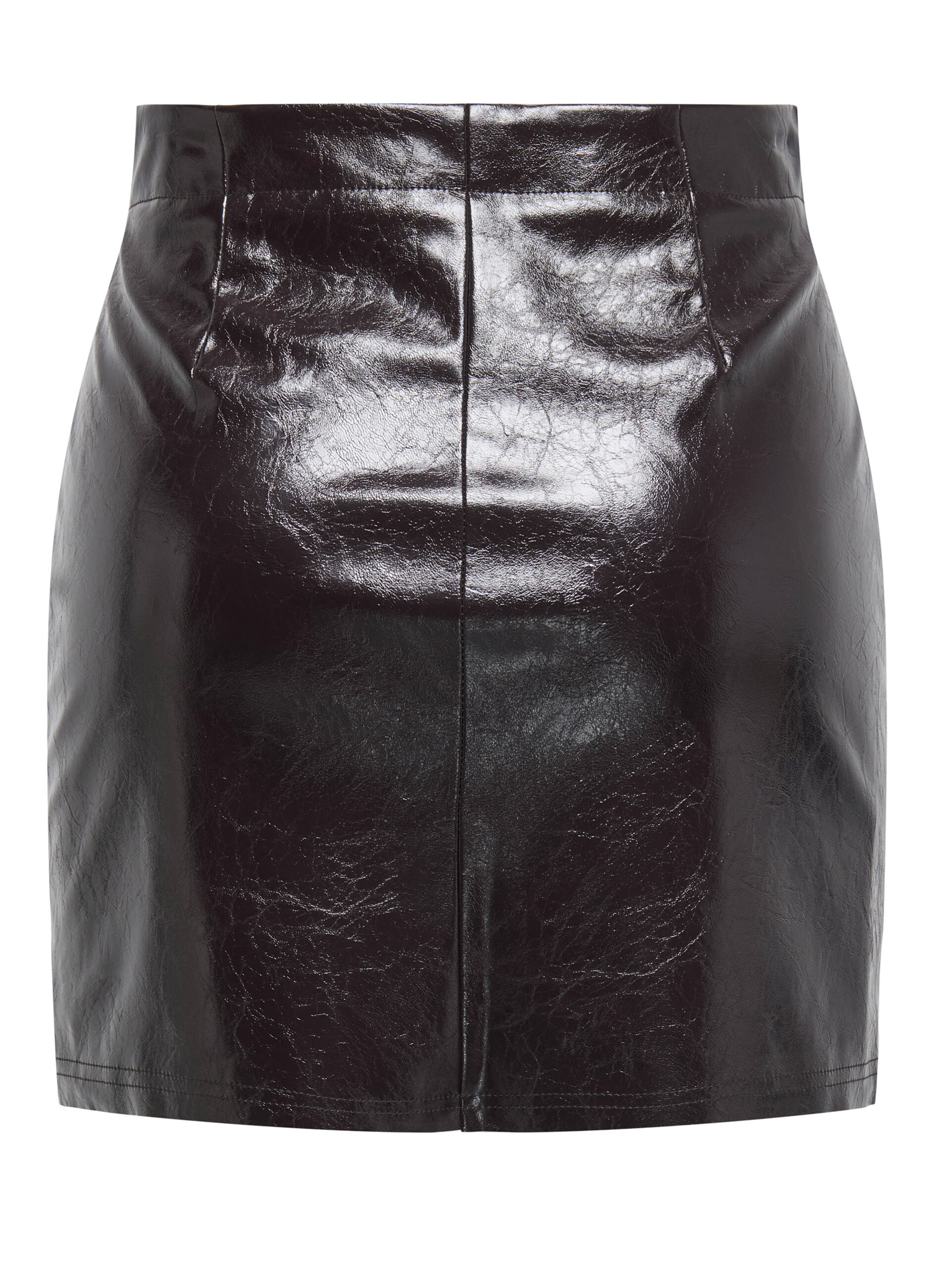 Minigonna in eco pelle donna_5