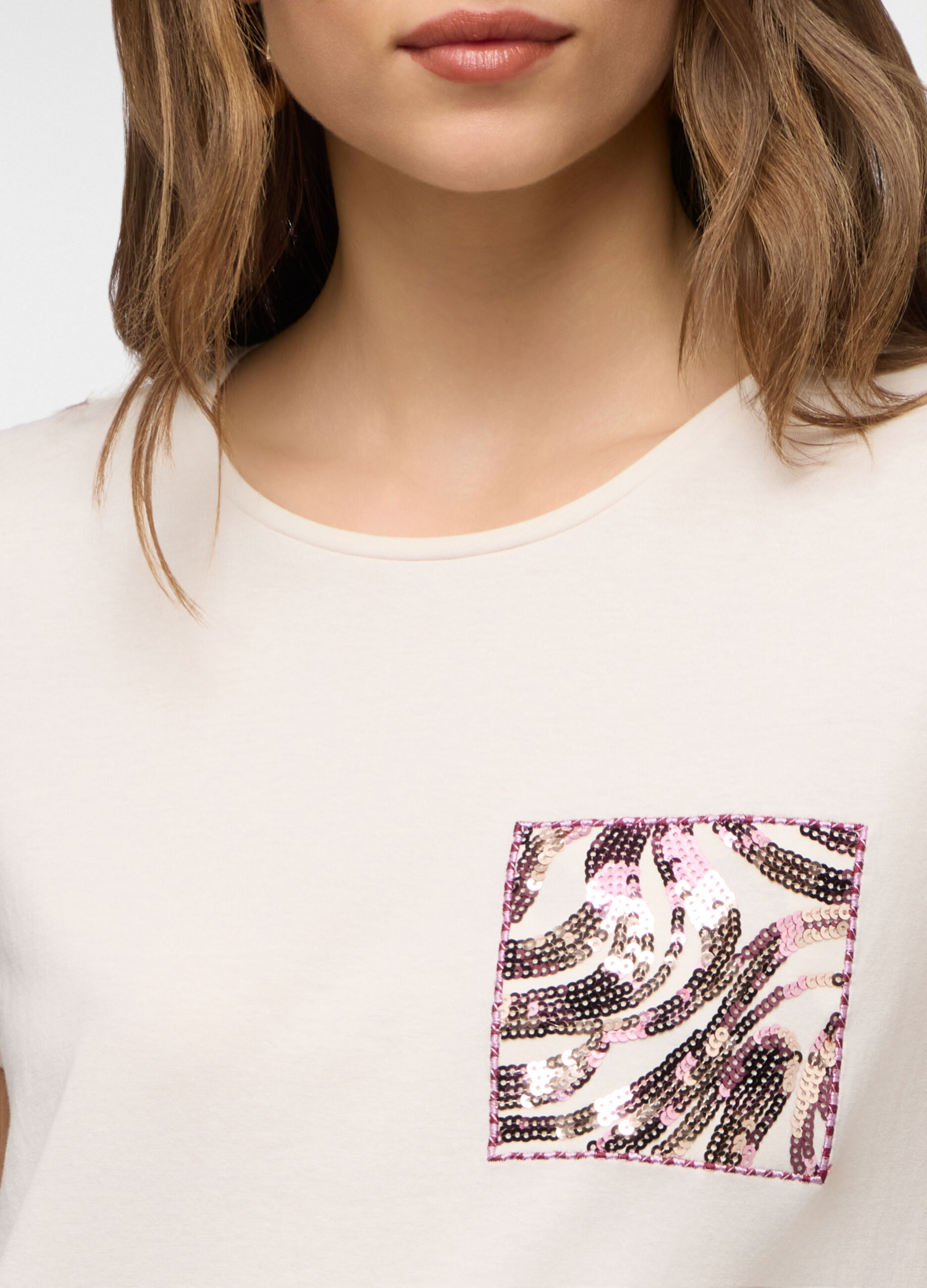 T-shirt girocollo donna_2